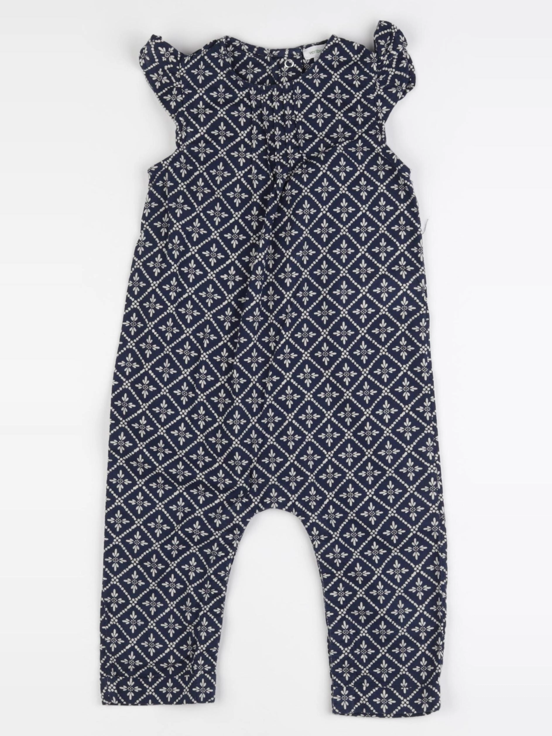 Vertbaudet - combinaison bleu - 18 mois