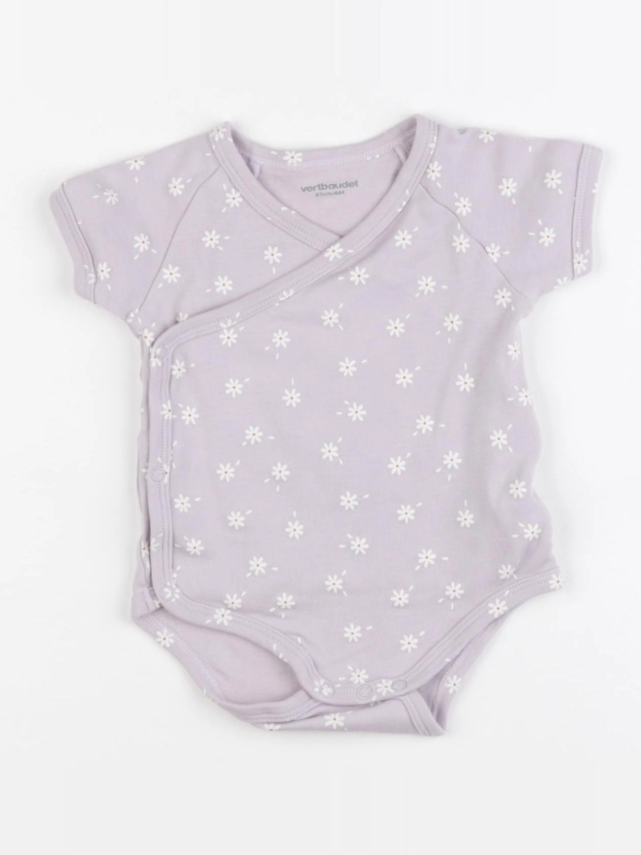 Vertbaudet - body violet - 6 mois