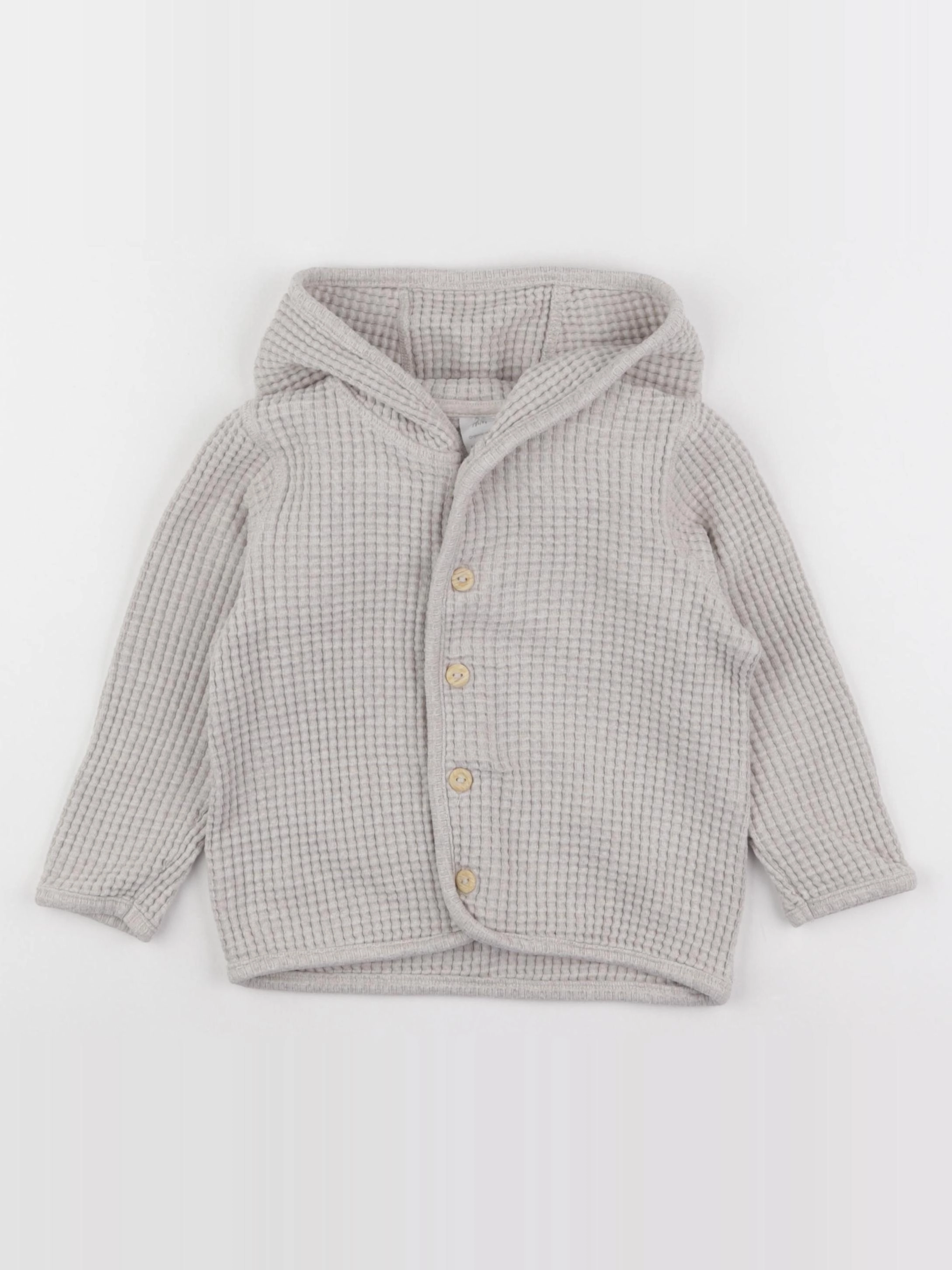 H&M - sweat beige - 18/24 mois