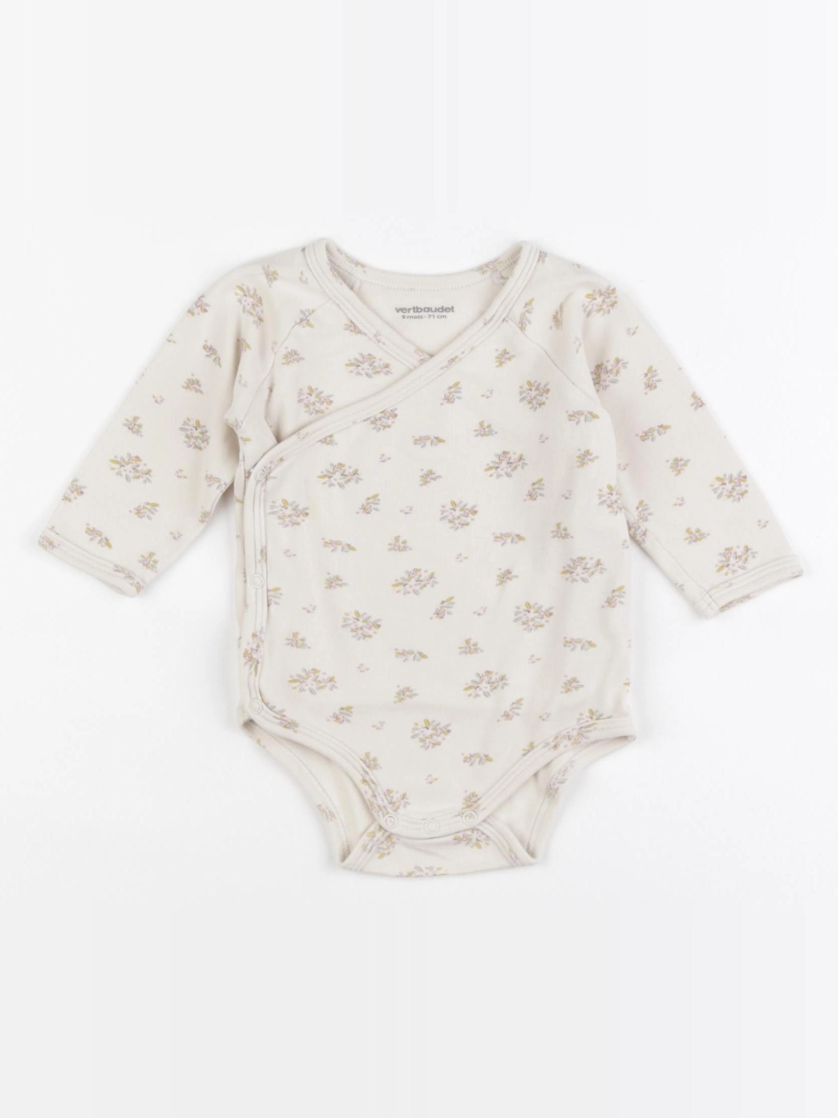 Vertbaudet - body beige - 9 mois