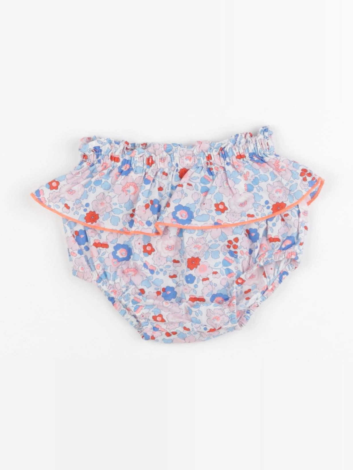Jacadi - bloomer volants au dos, liberty multicolore - 12 mois