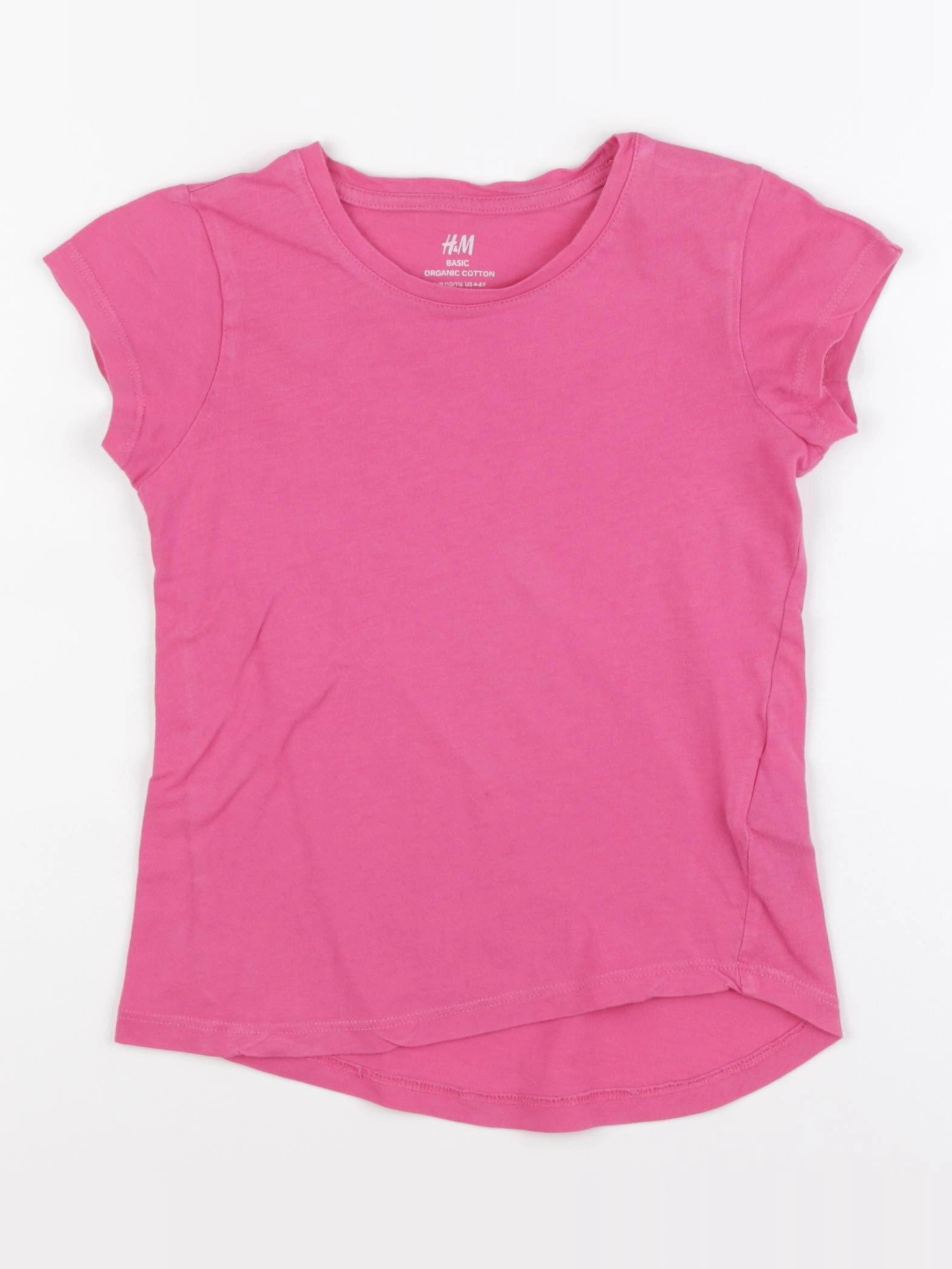 H&M - tee-shirt rose - 4/6 ans