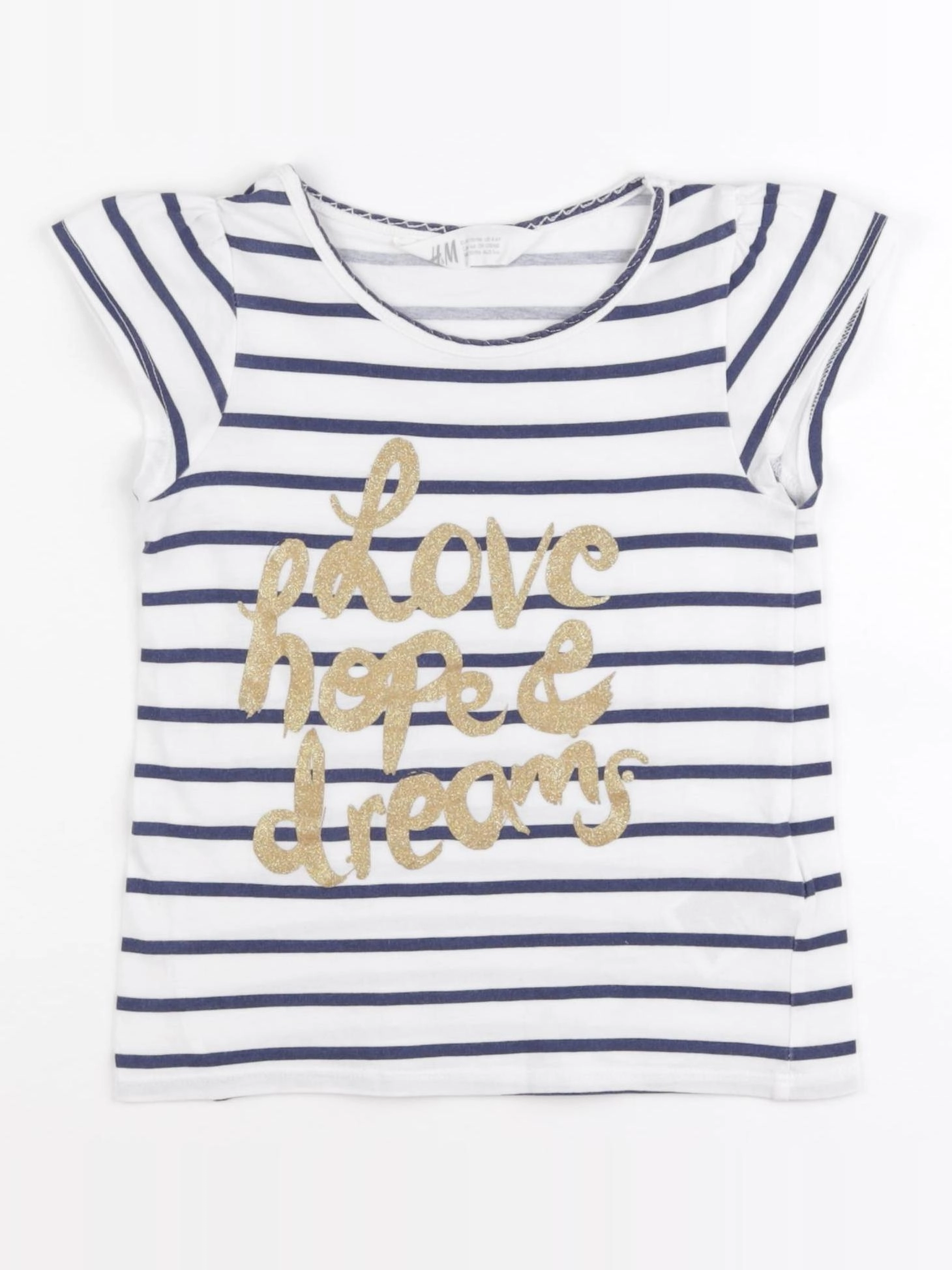 H&M - tee-shirt blanc - 4/6 ans