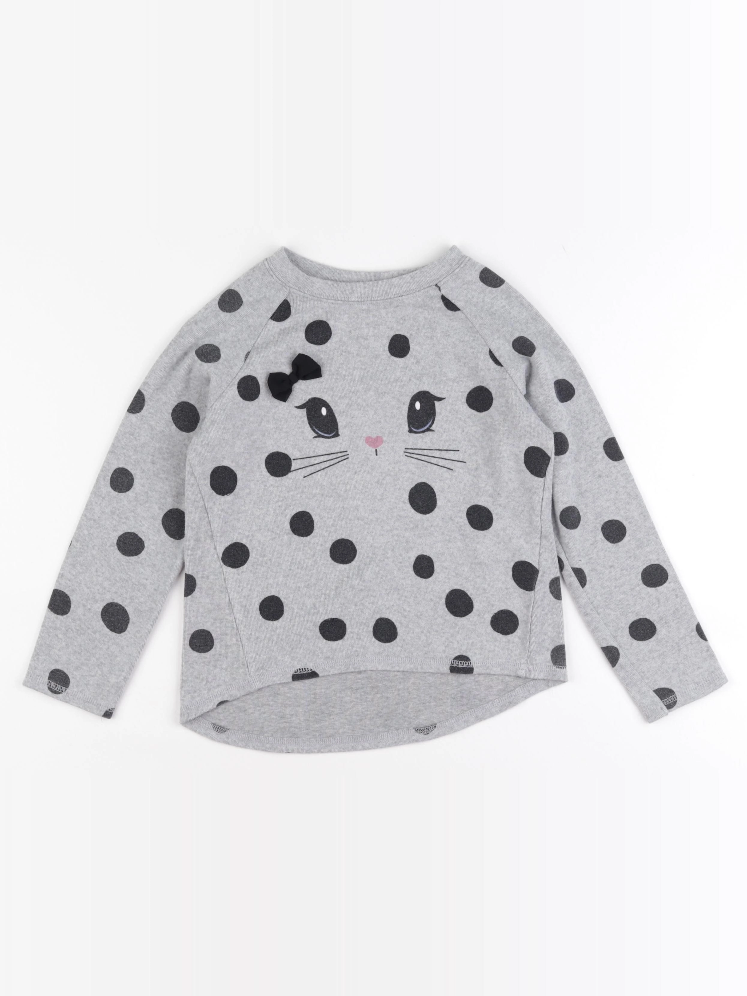 H&M - pull gris - 4/6 ans