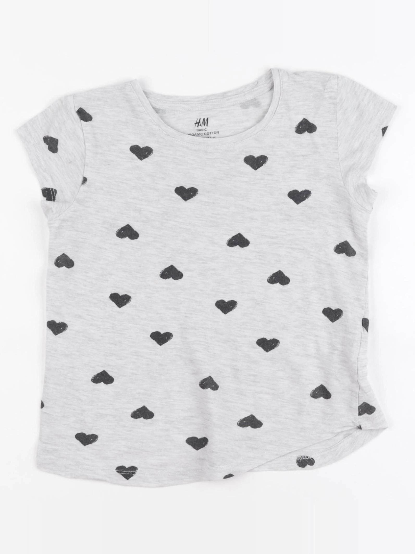 H&M - tee-shirt gris - 4/6 ans