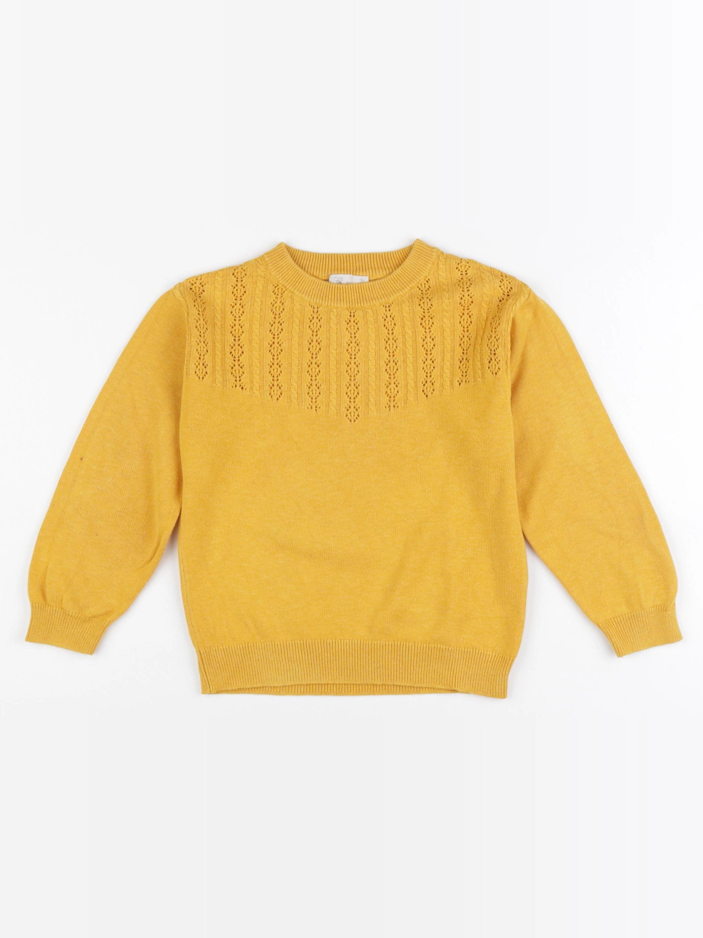 Little Cigogne - pull jaune - 5 ans