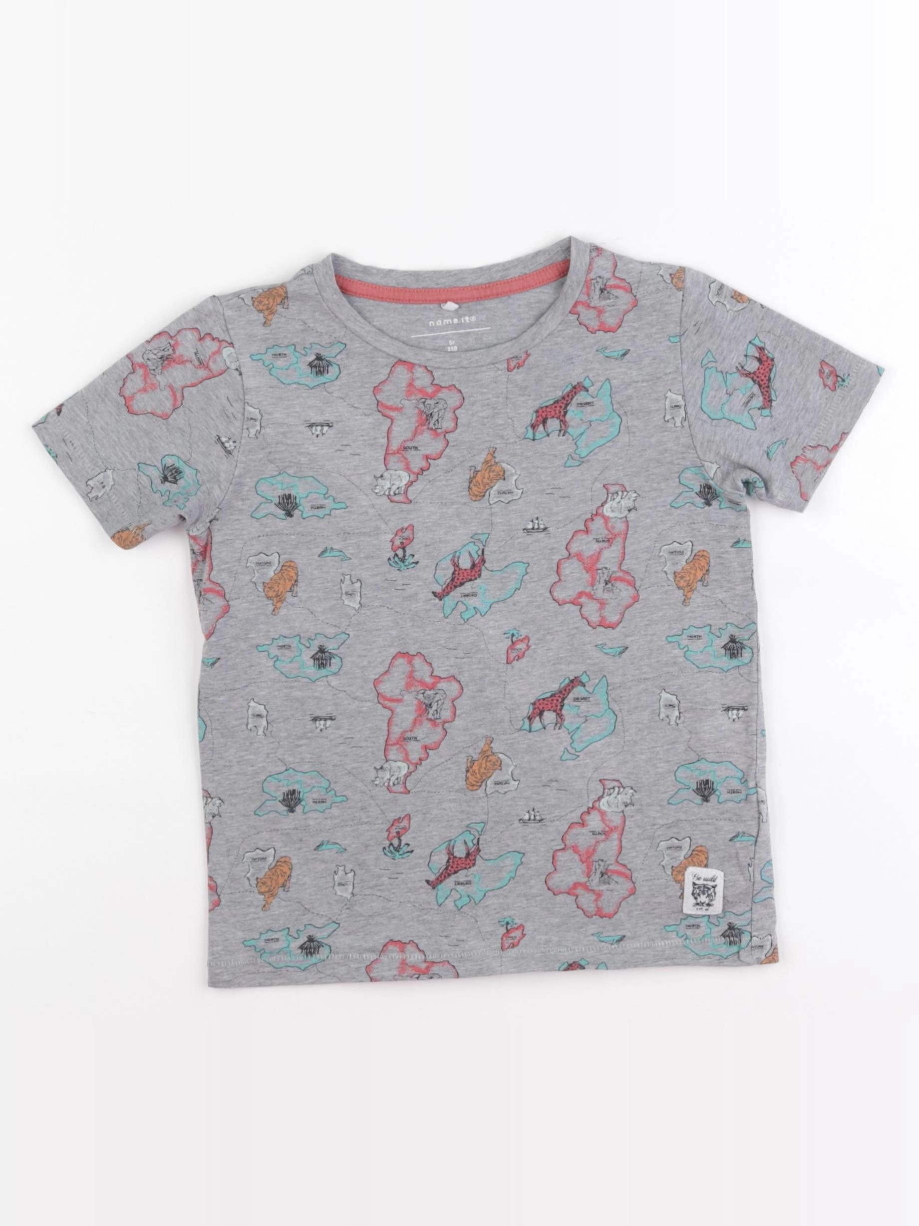 Name it - tee-shirt gris - 5 ans