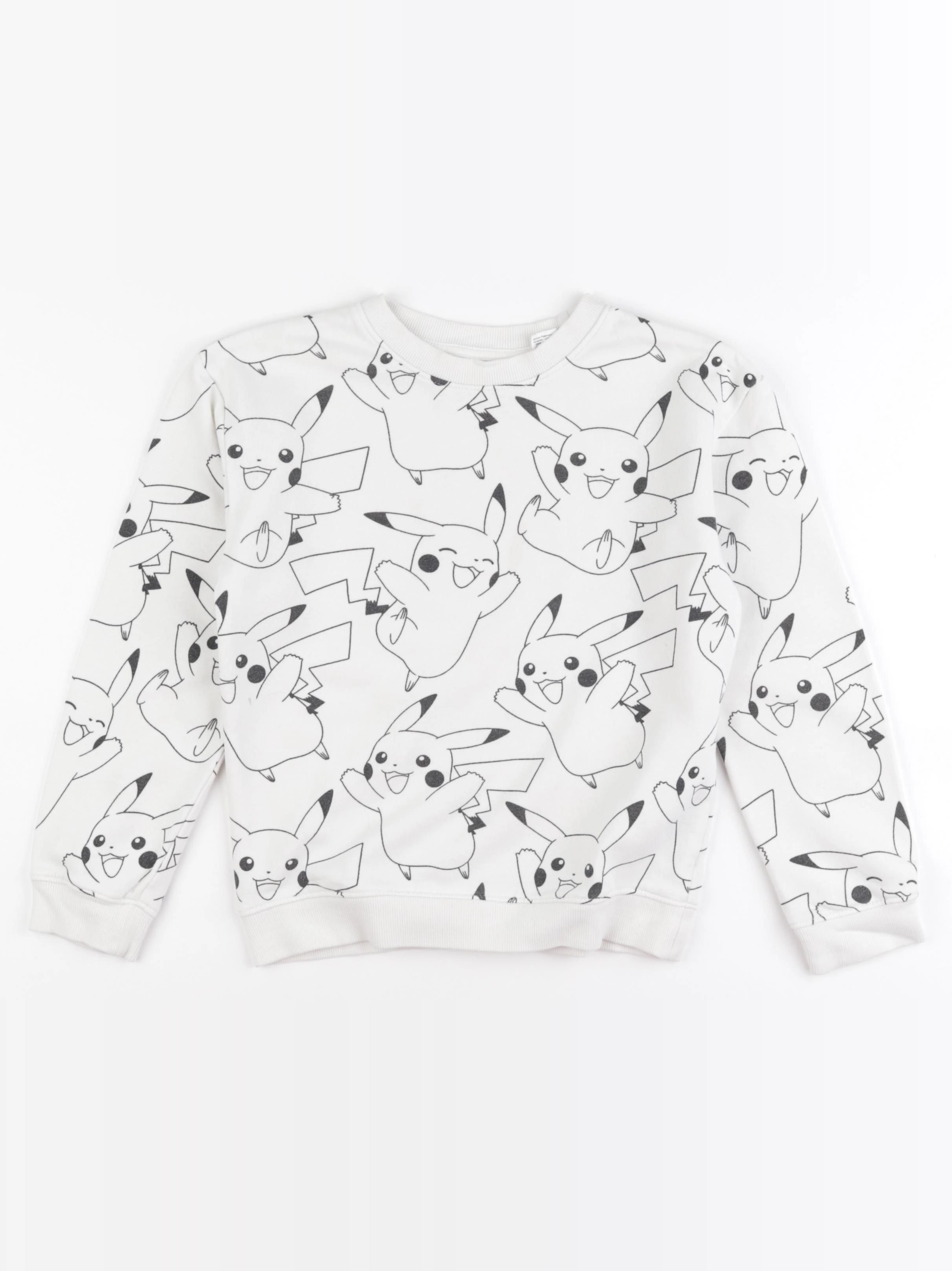 H&M - sweat blanc - 6/8 ans