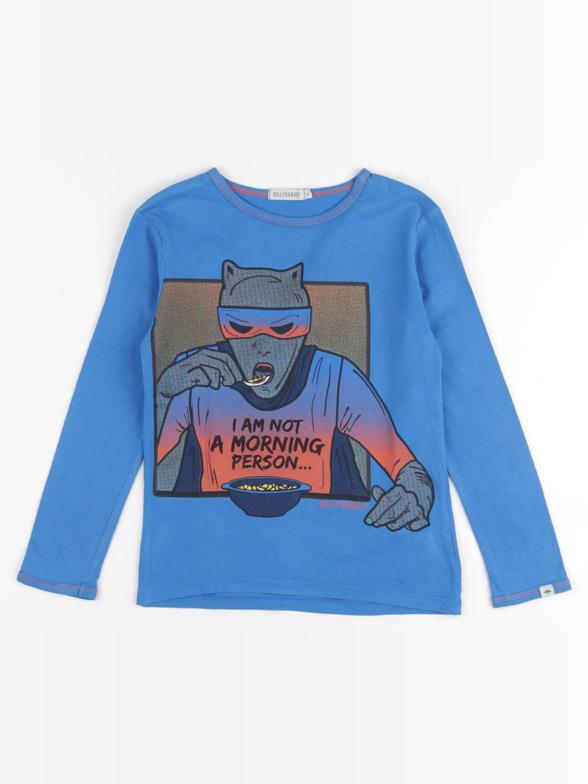 Billy Bandit - tee-shirt bleu - 6 ans