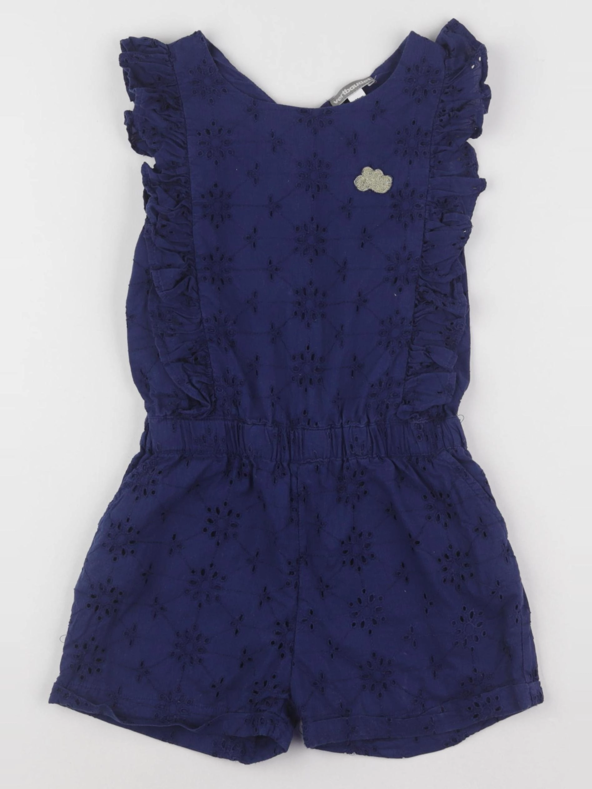 Vertbaudet - combinaison bleu, or - 7 ans