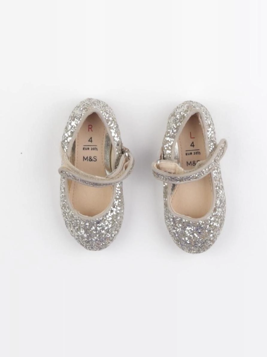 Marks & Spencer  - ballerines beige, or - pointure 20