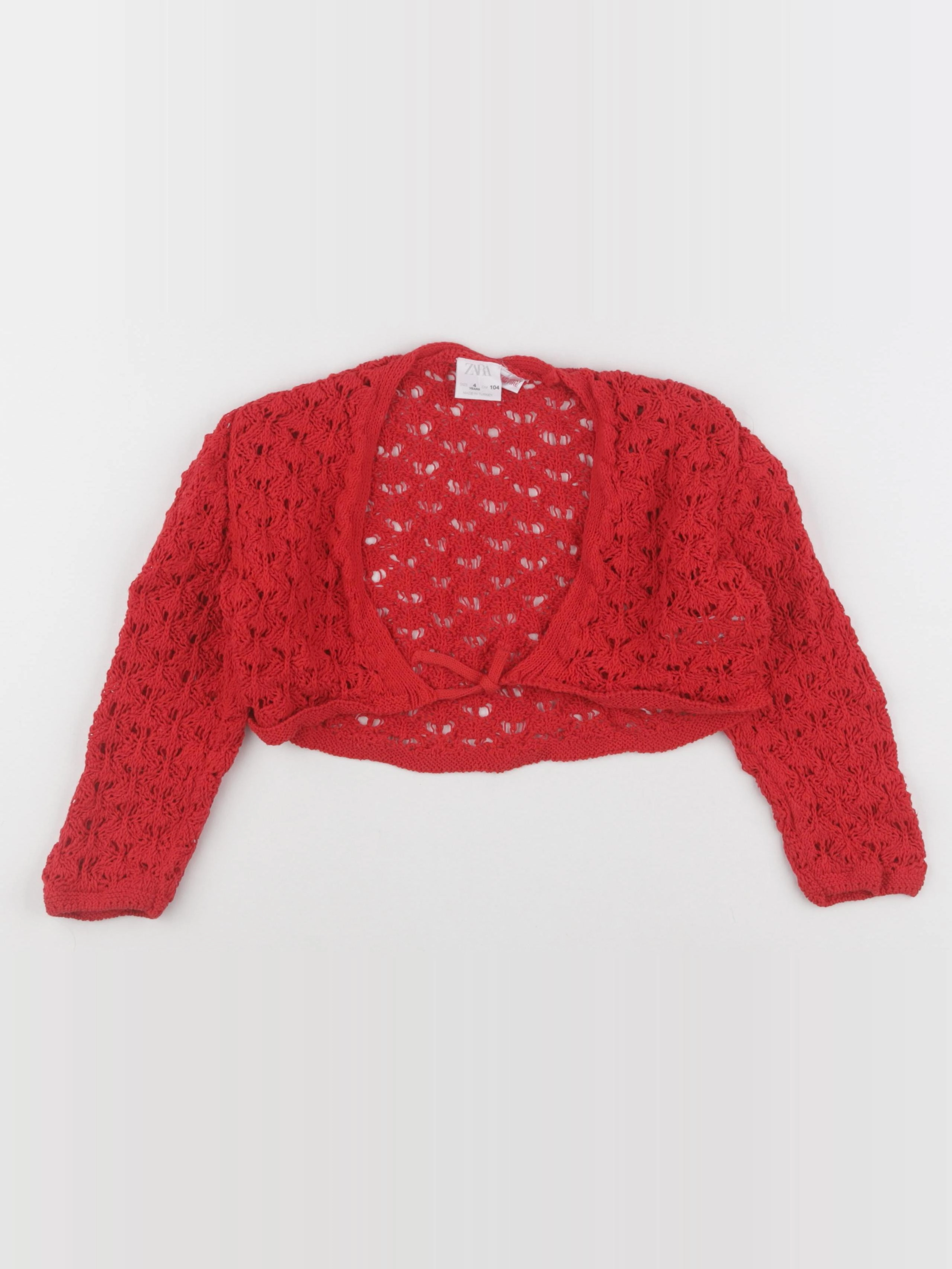 Zara - gilet rouge - 4 ans