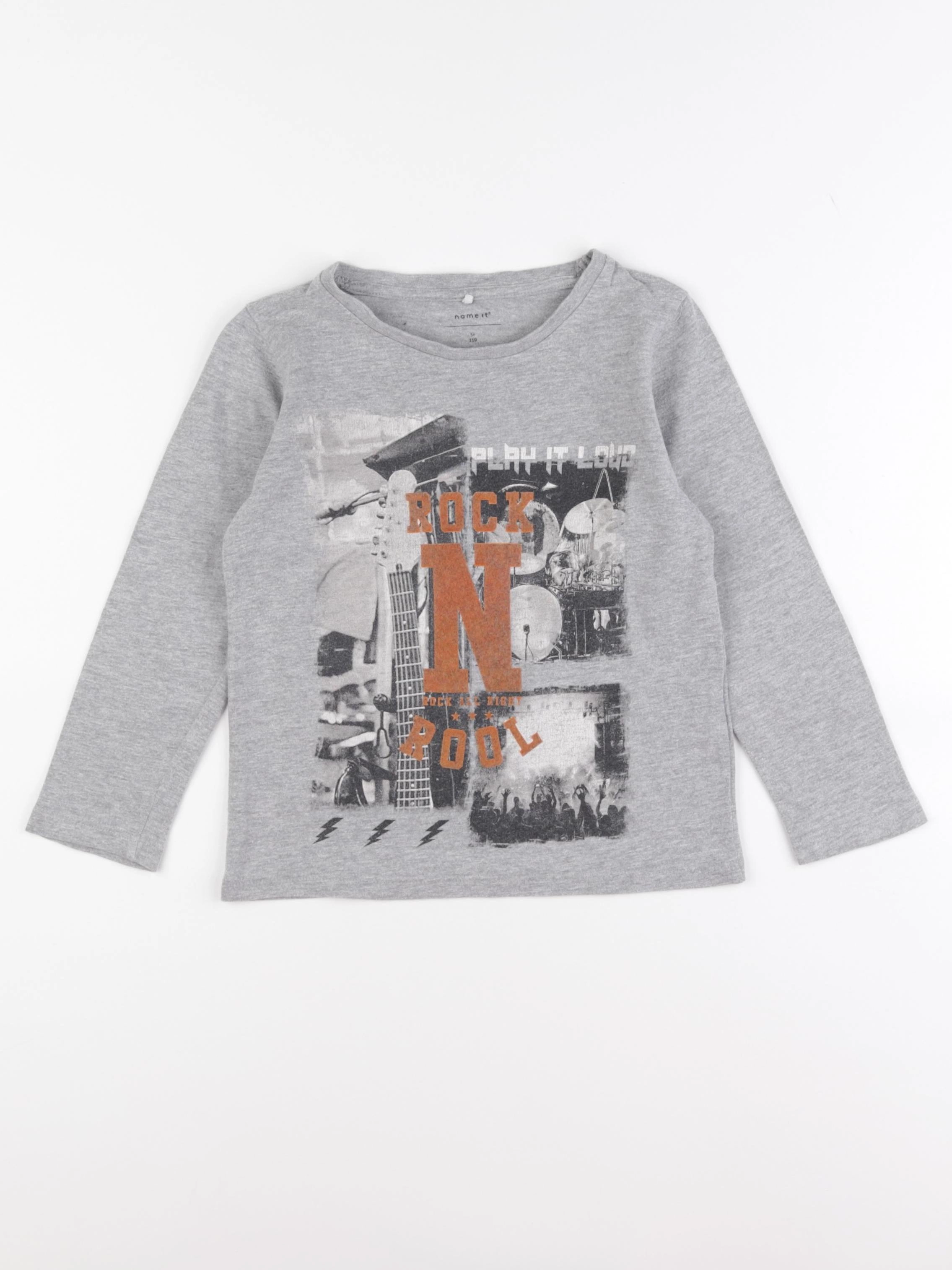 Name it - tee-shirt gris - 5 ans