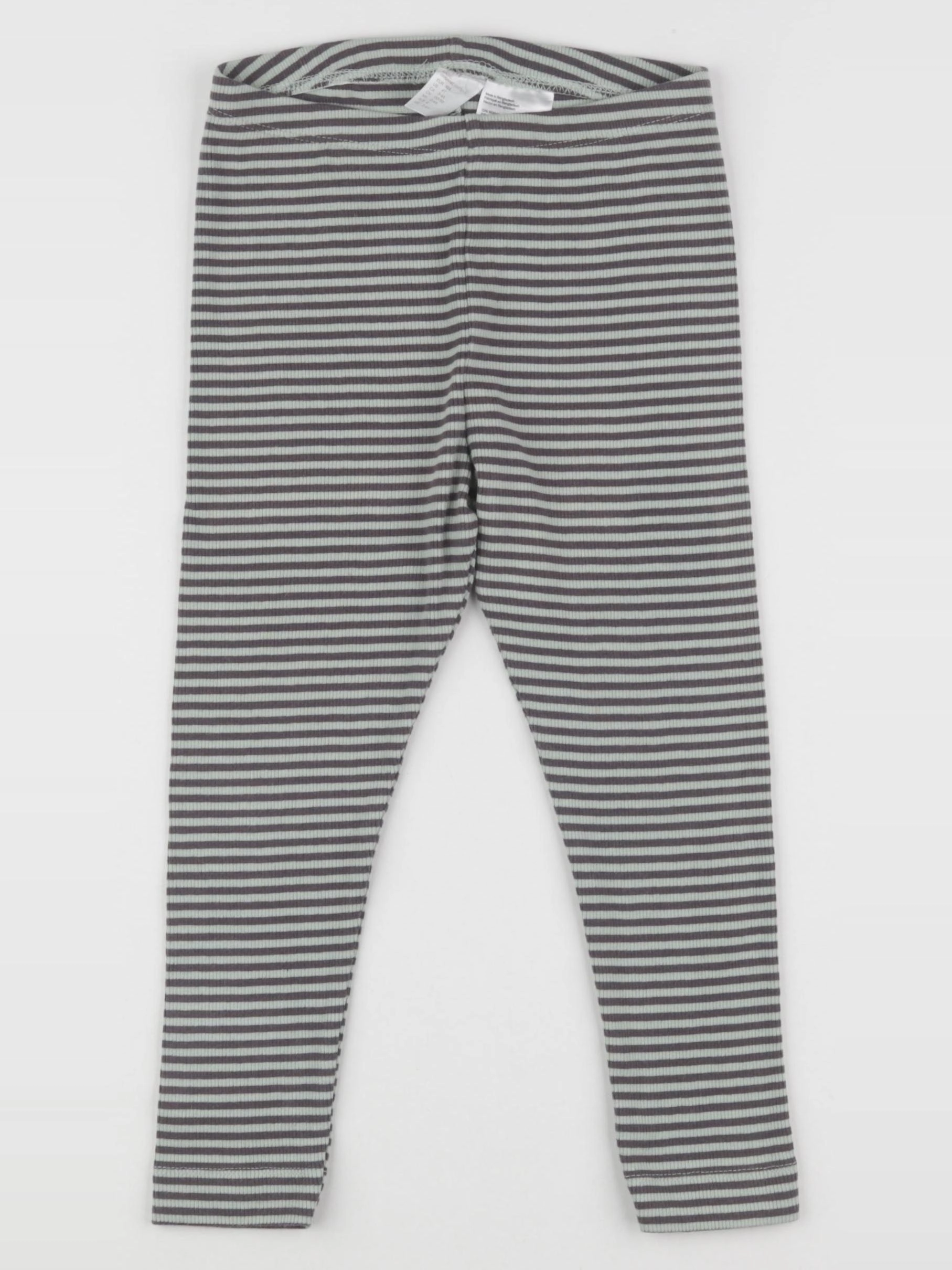 H&M - legging vert, gris - 3/4 ans
