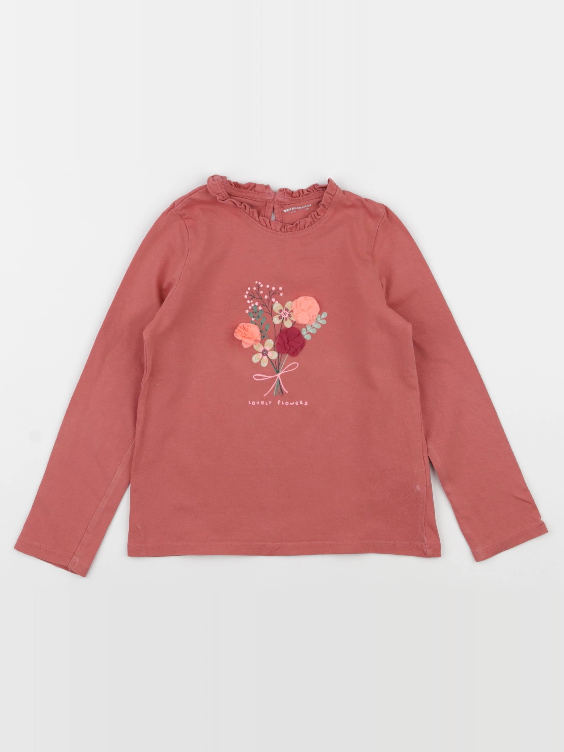 Vertbaudet - tee-shirt rose - 4 ans