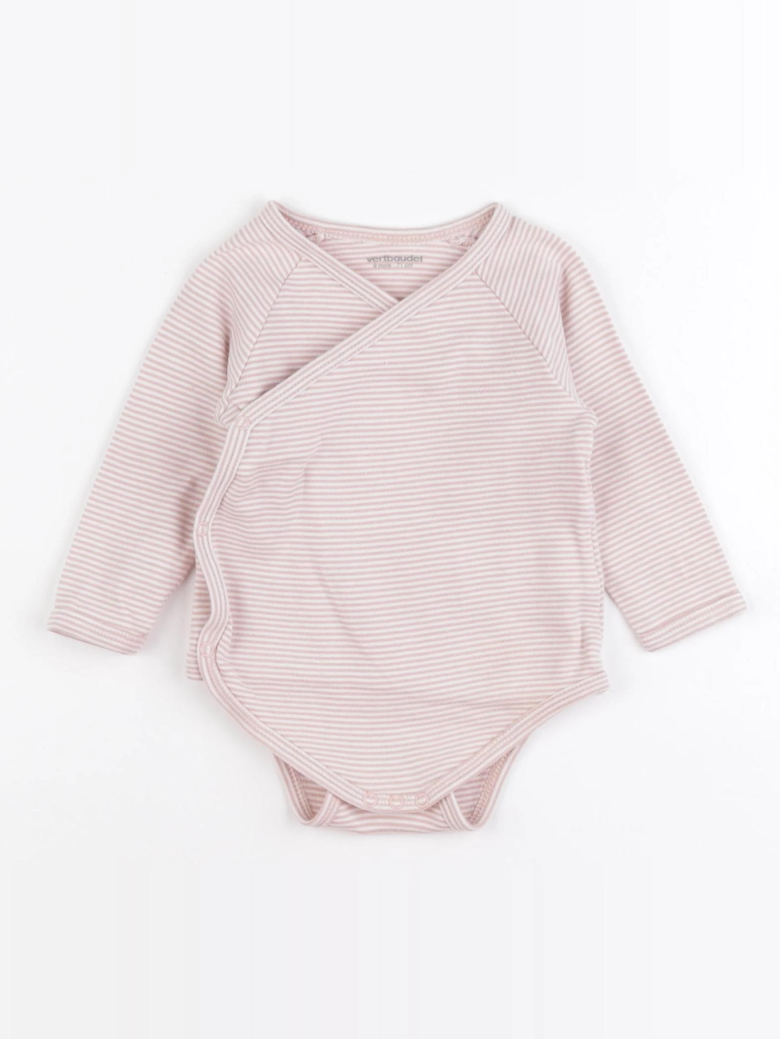 Vertbaudet - body rose - 9 mois