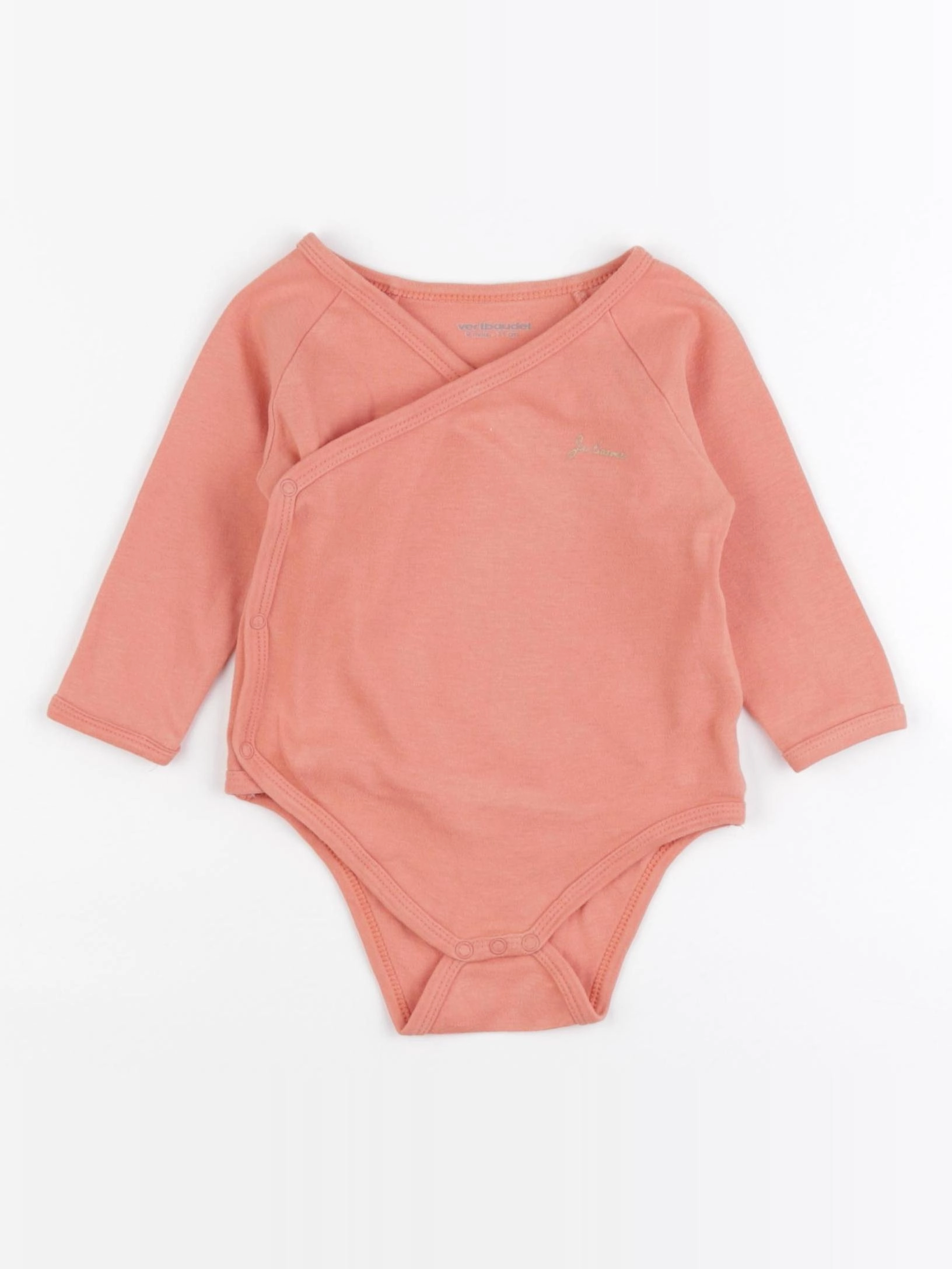 Vertbaudet - body rose - 9 mois