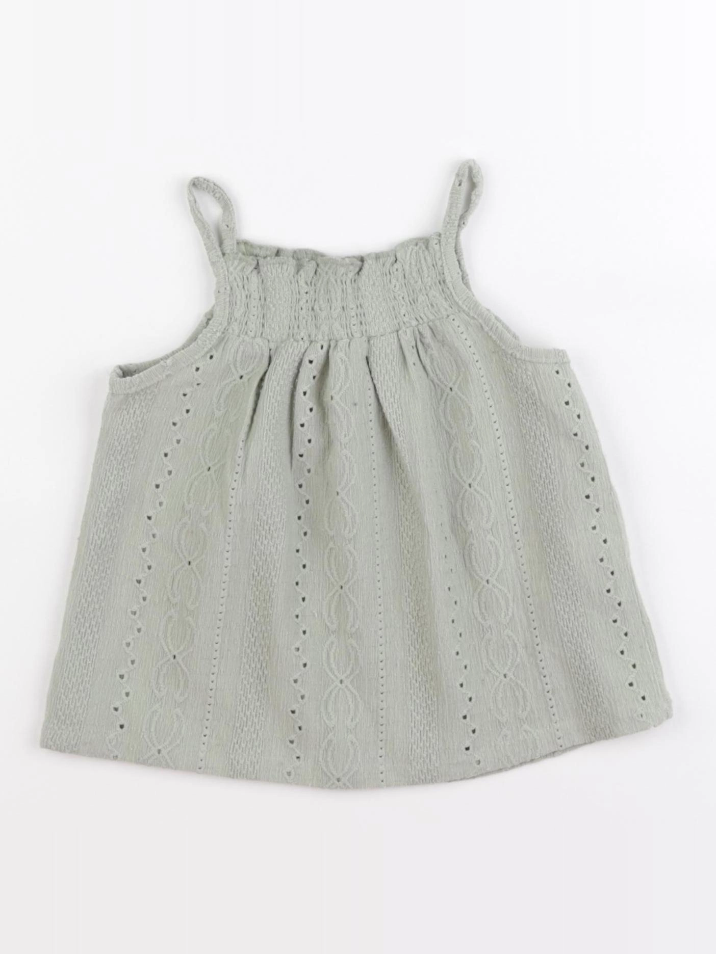 Vertbaudet - blouse vert - 18 mois