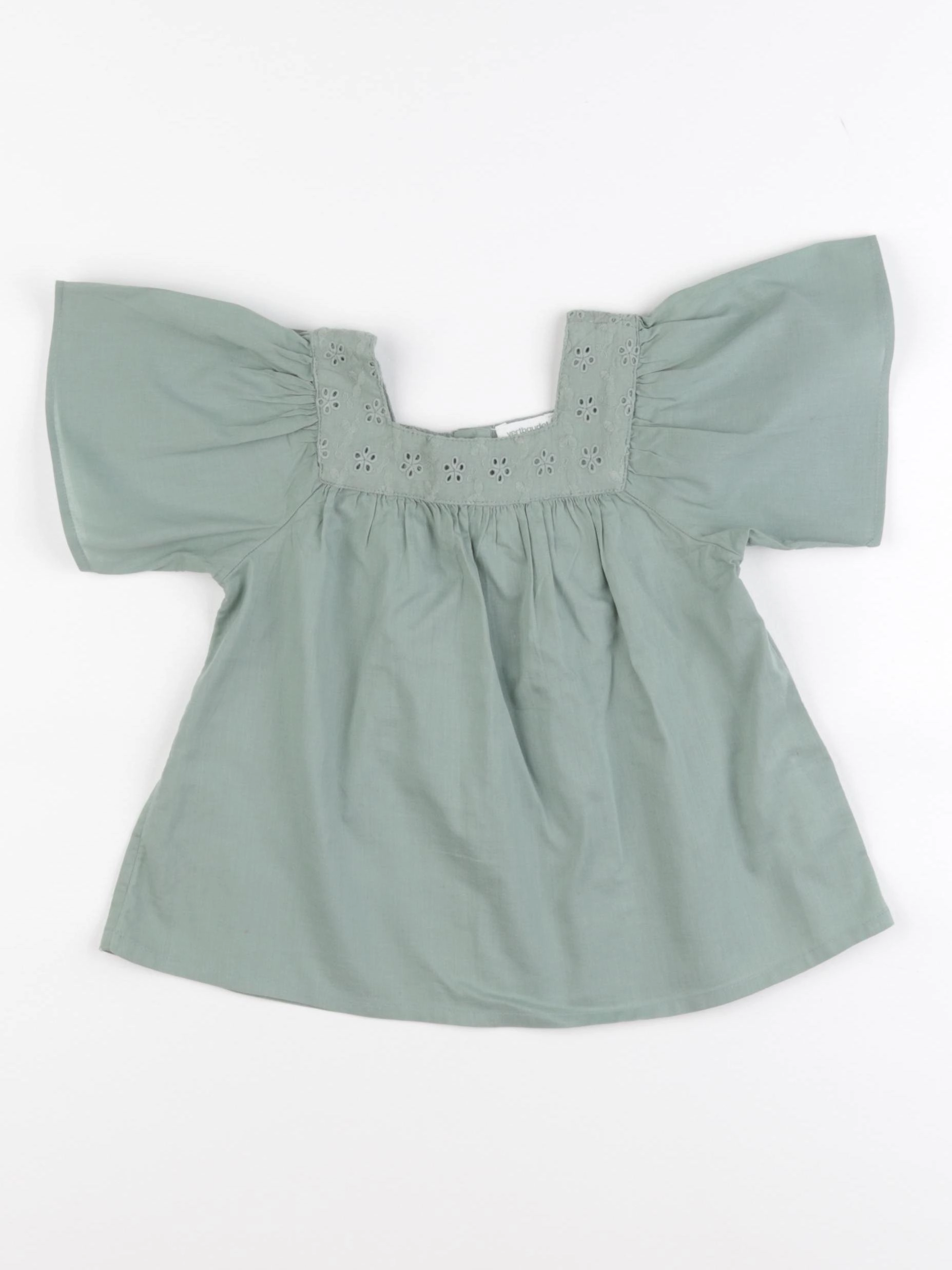 Vertbaudet - blouse vert - 2 ans