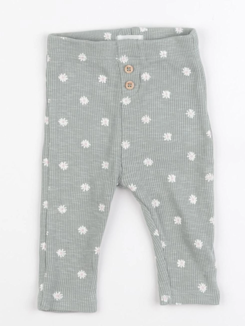Vertbaudet - legging vert - 3 mois