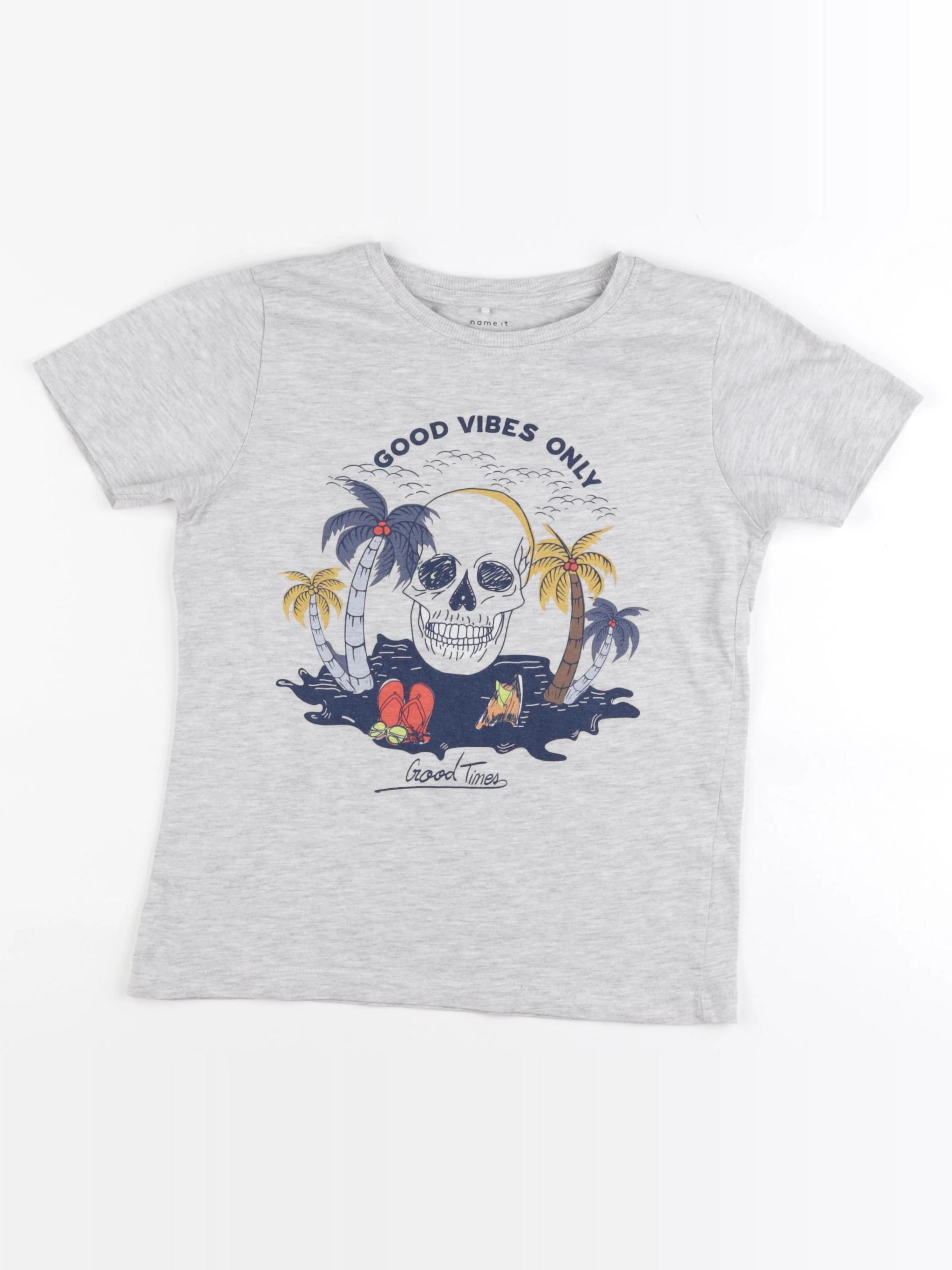 Name it - tee-shirt gris - 7/8 ans