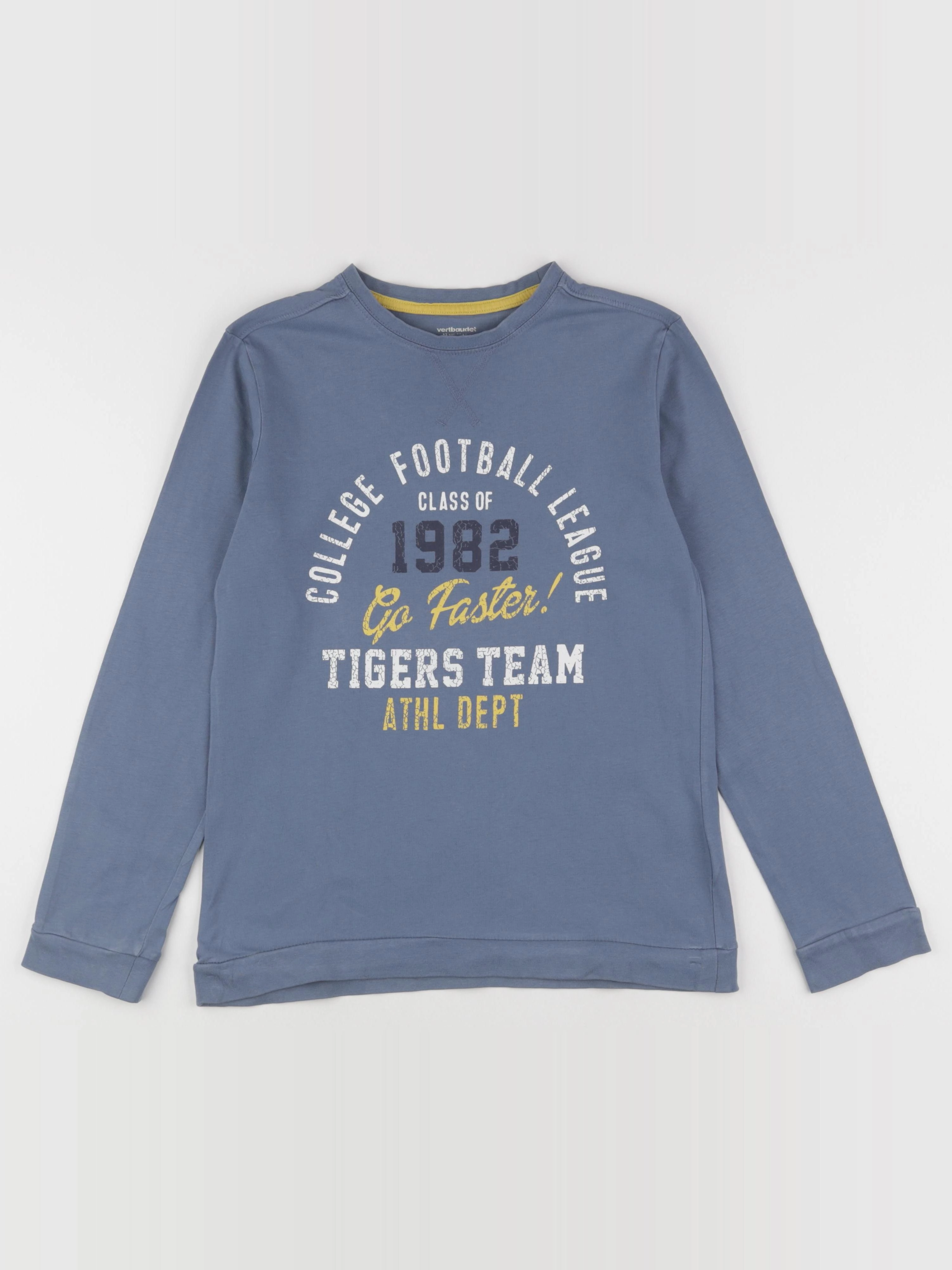 Vertbaudet - tee-shirt bleu - 12 ans