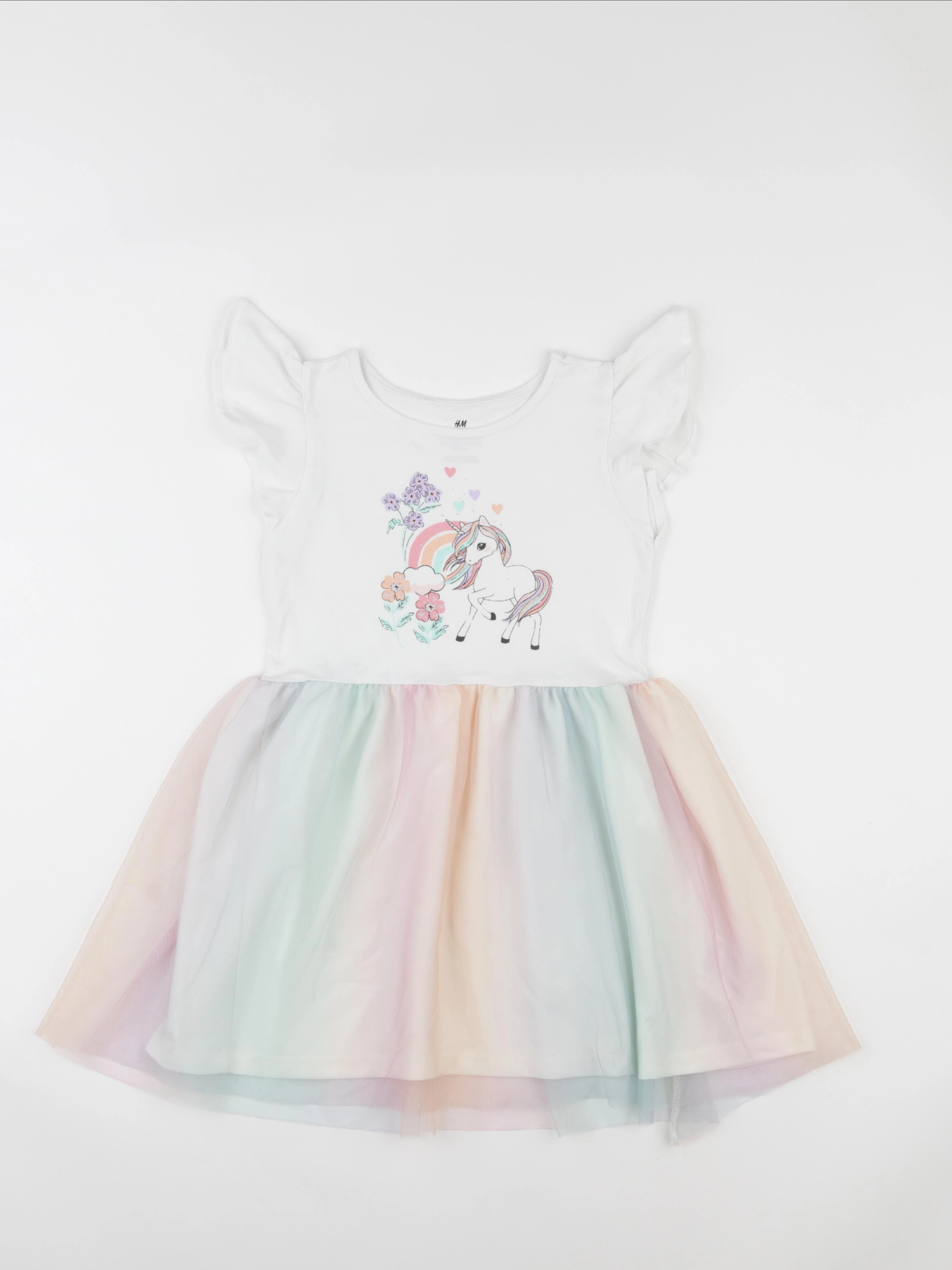 H&M - robe blanc - 4/6 ans