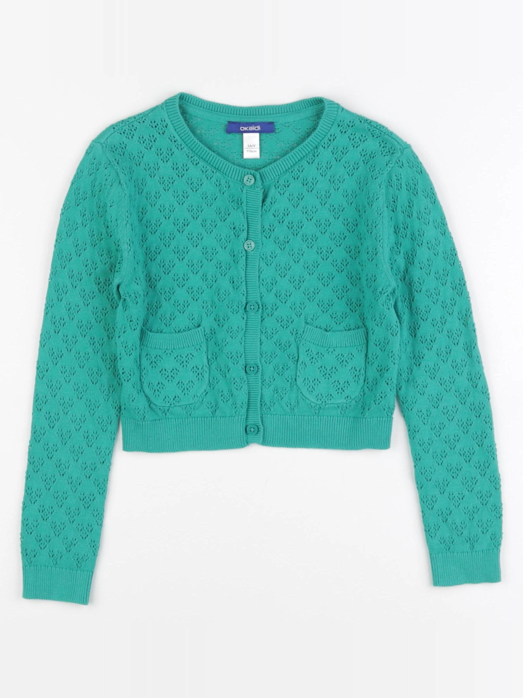 Okaidi - gilet vert - 5 ans