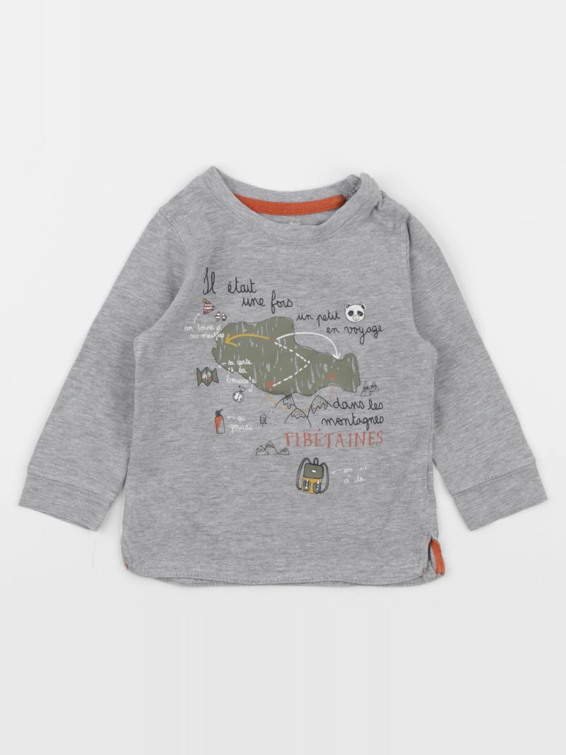 Tape à l'oeil - tee-shirt gris - 12 mois