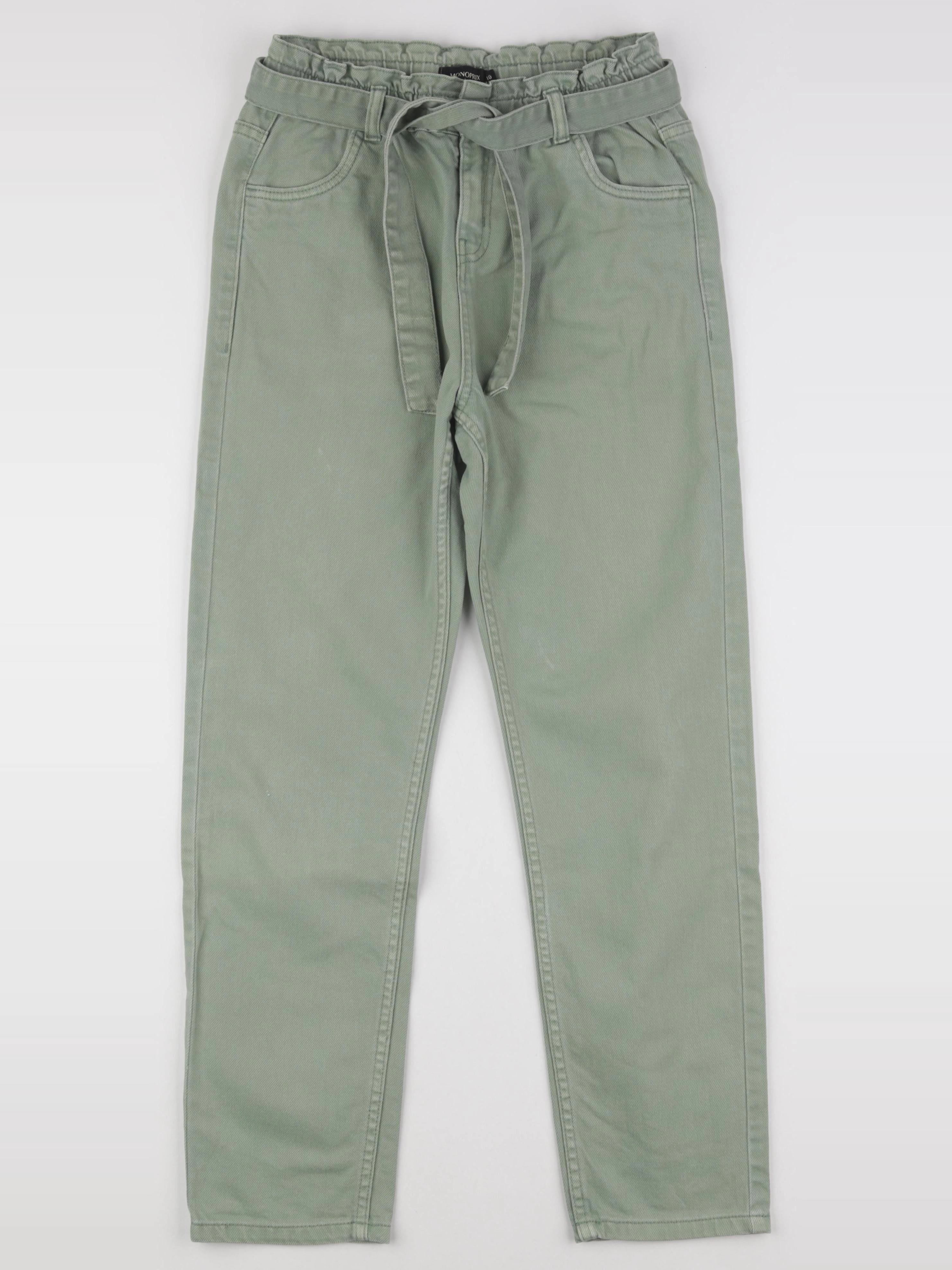 Monoprix - jean vert - 10 ans
