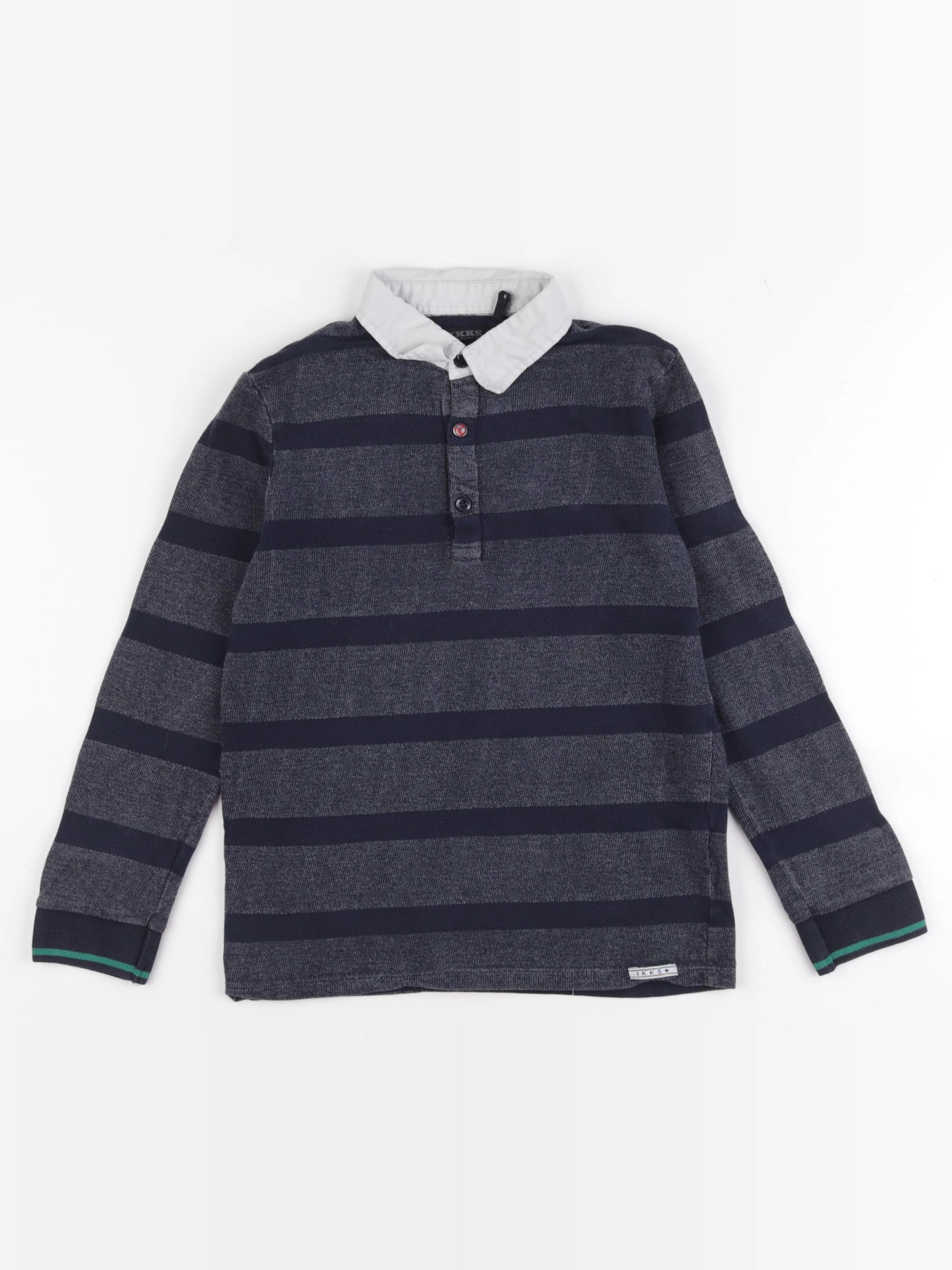 IKKS - polo imprimé au dos bleu - 8 ans