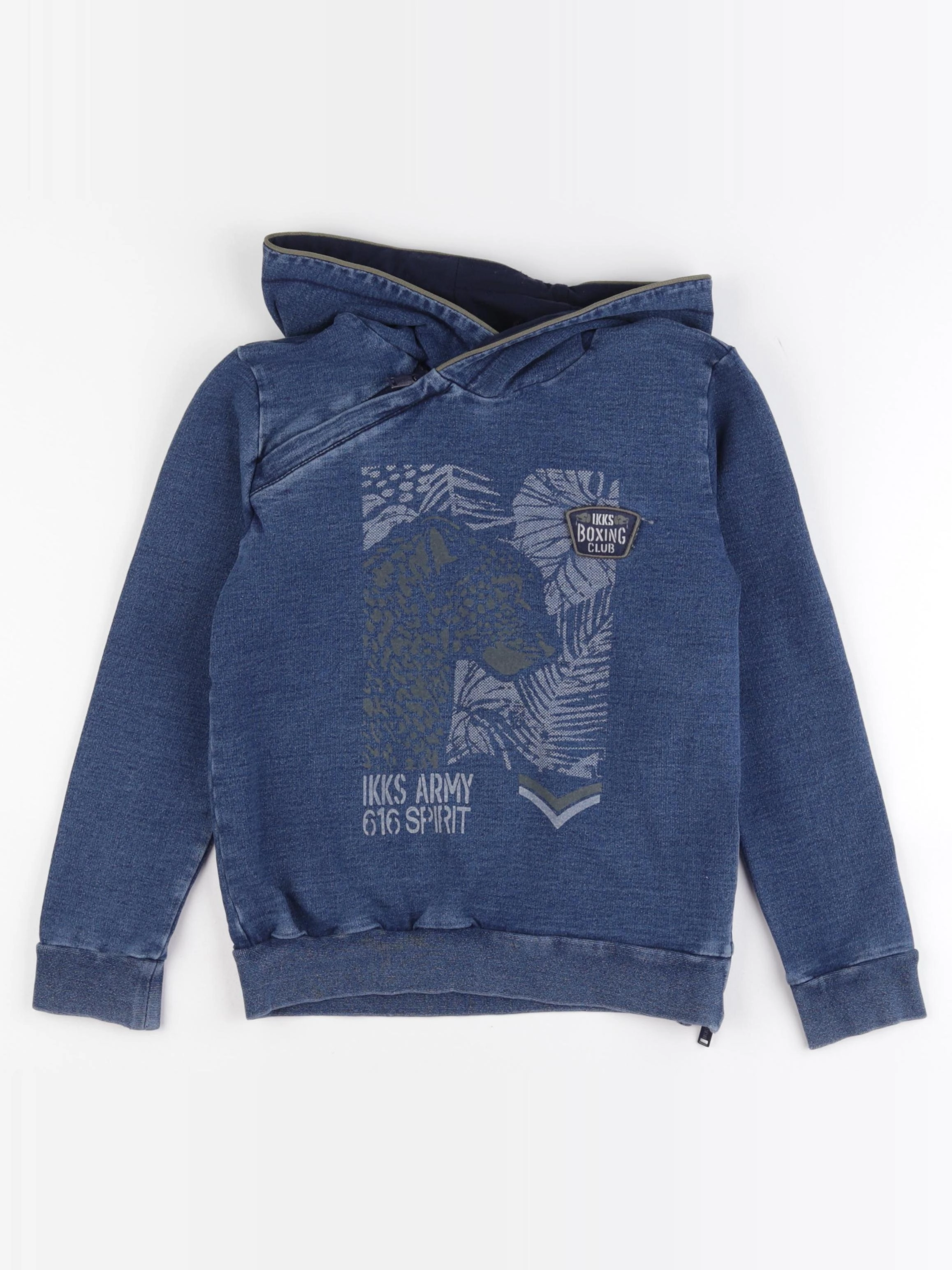 IKKS - sweat bleu - 8 ans