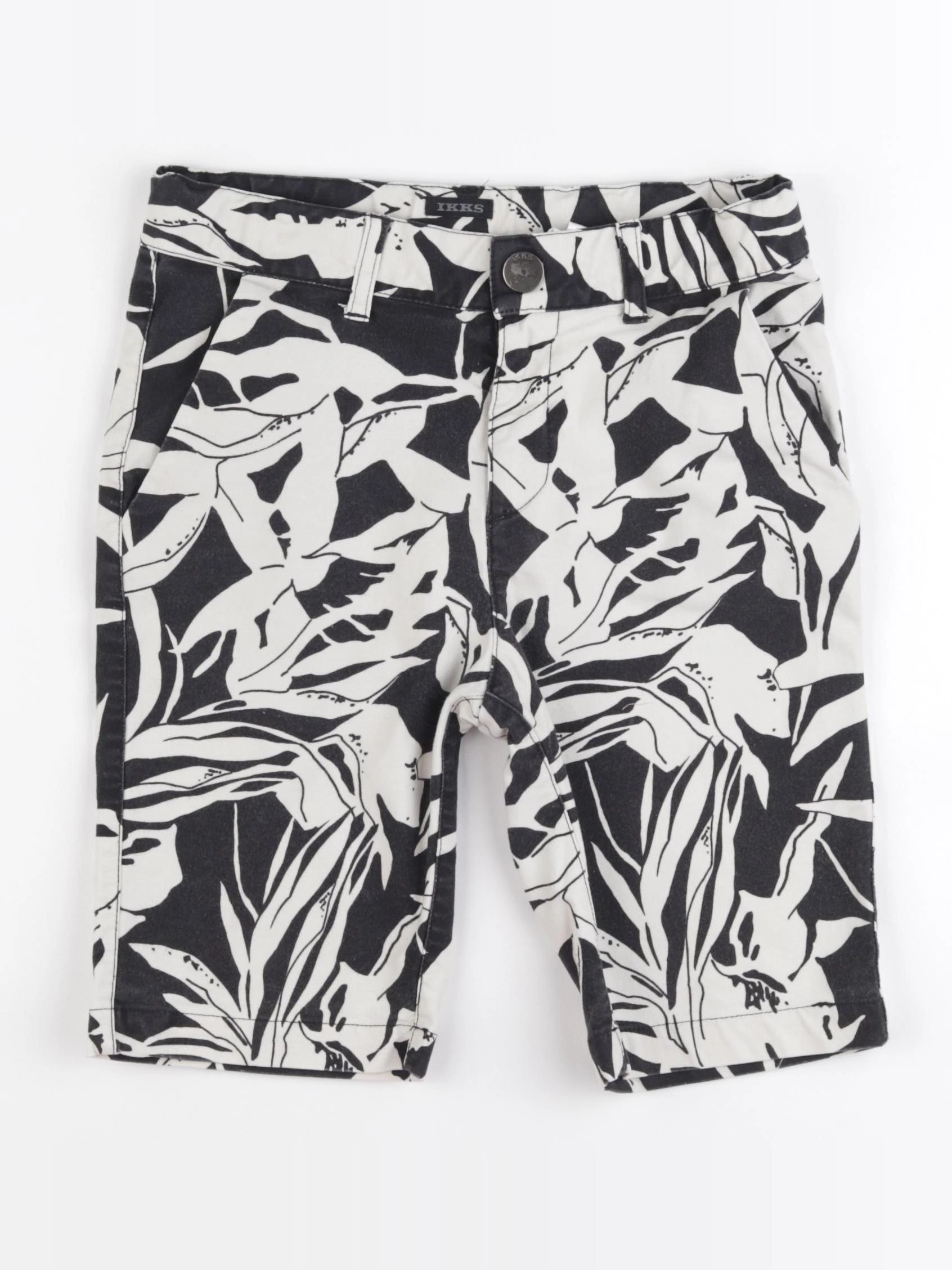 IKKS - short noir, blanc - 10 ans