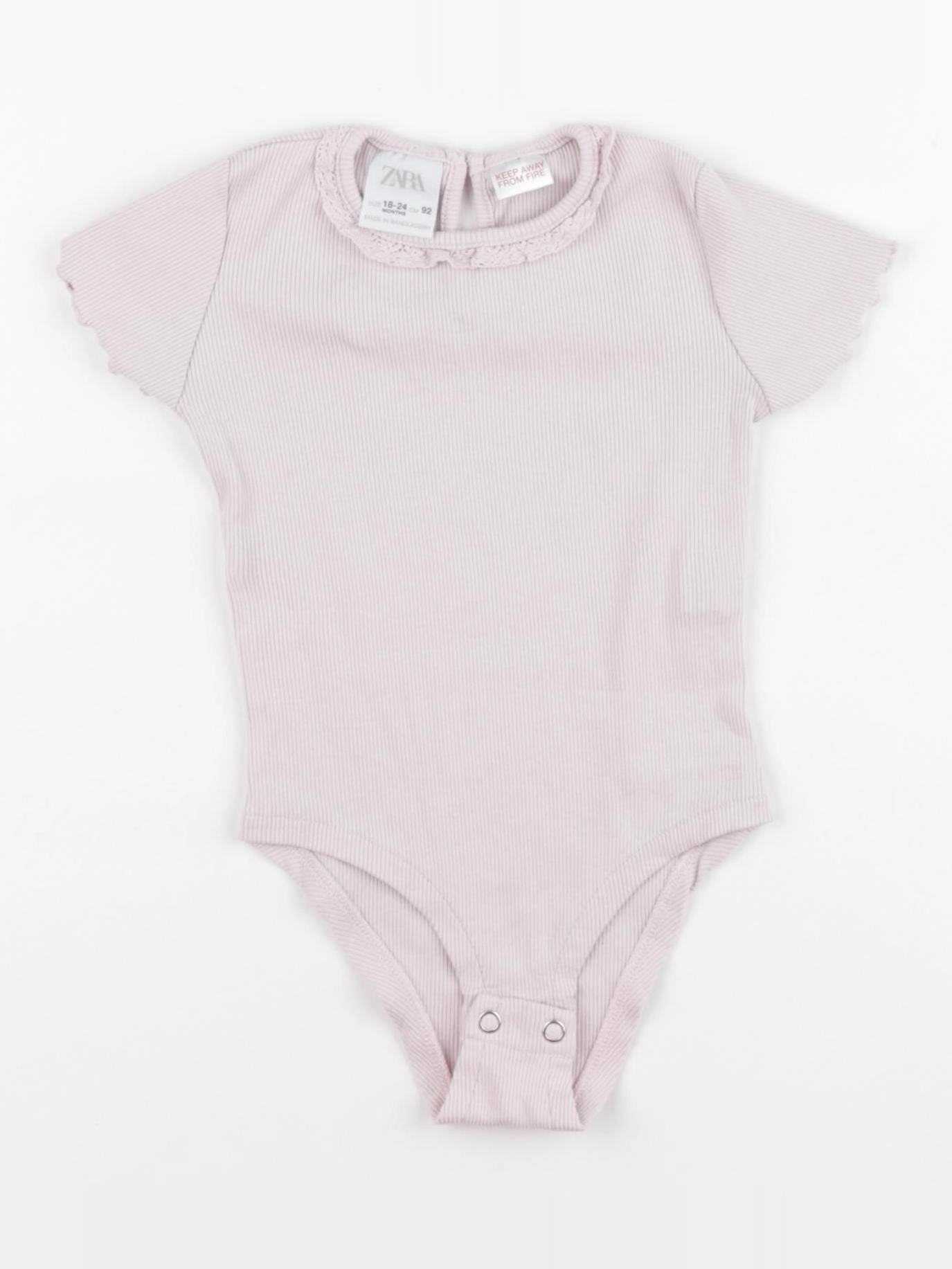 Zara - body à col violet - 18/24 mois