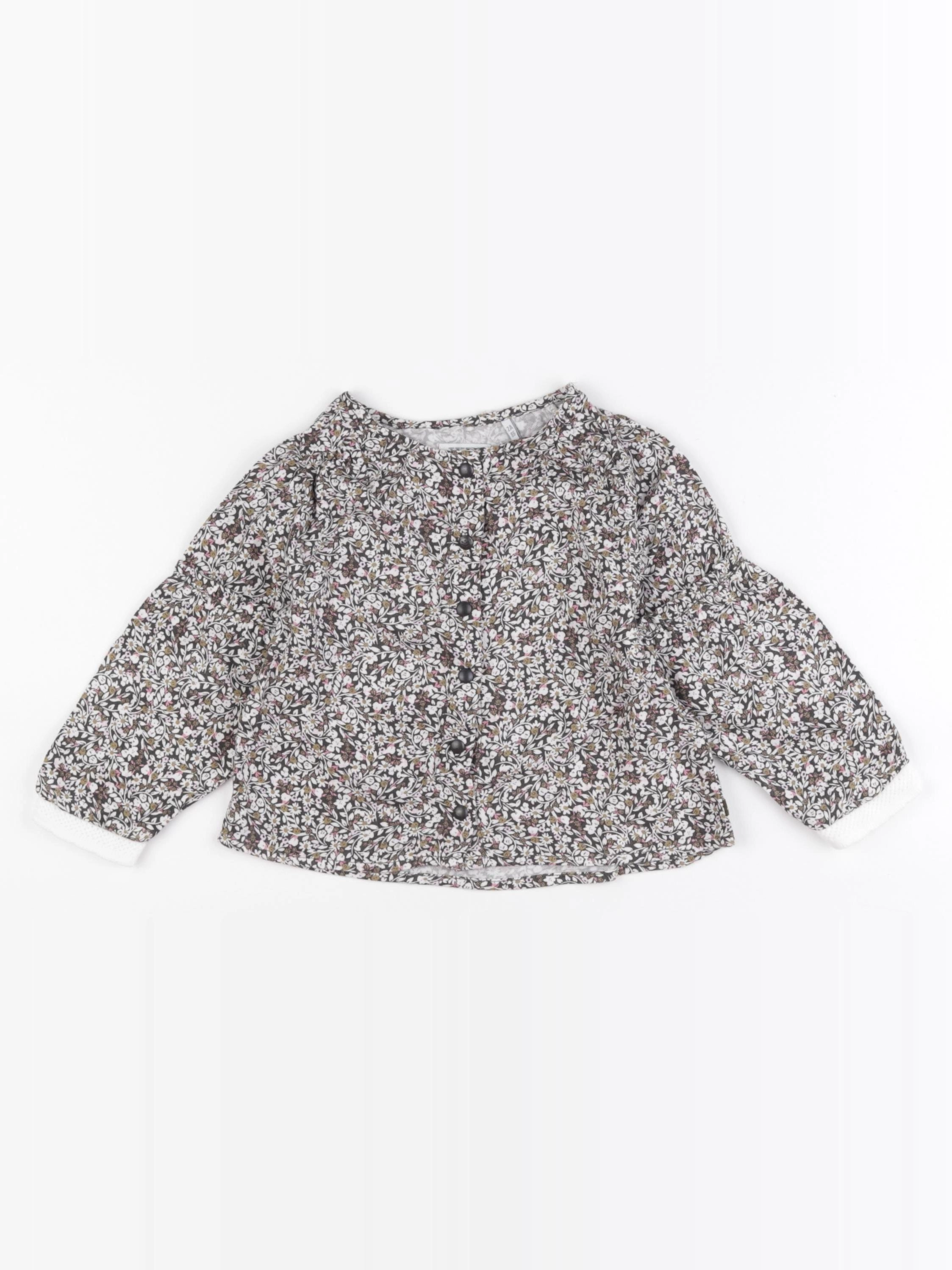 IKKS - blouse marron - 2 ans