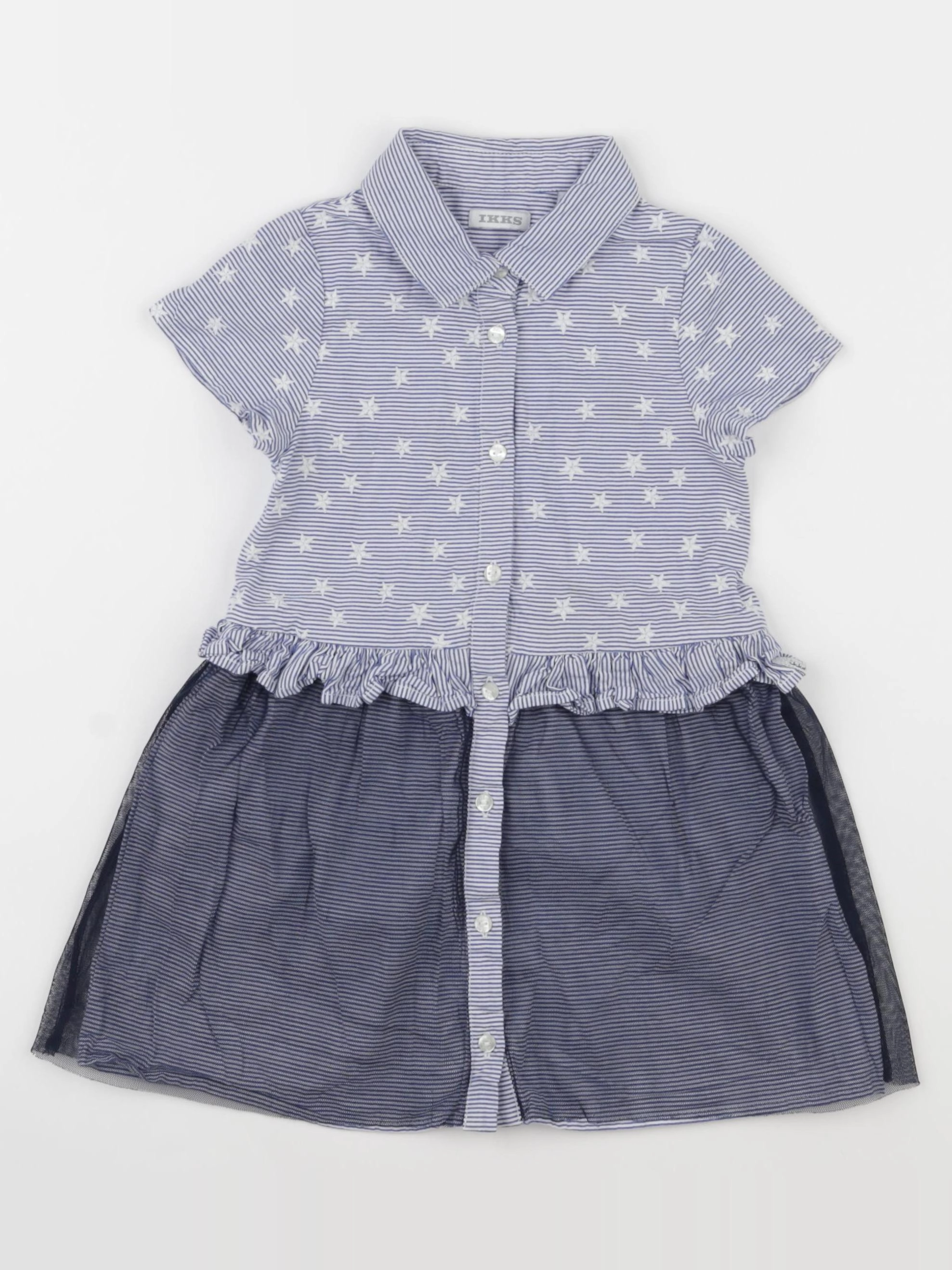 IKKS - robe bleu - 2 ans