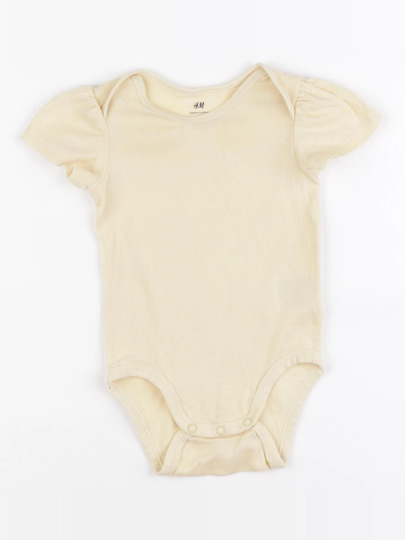 H&M - body jaune - 3/6 mois