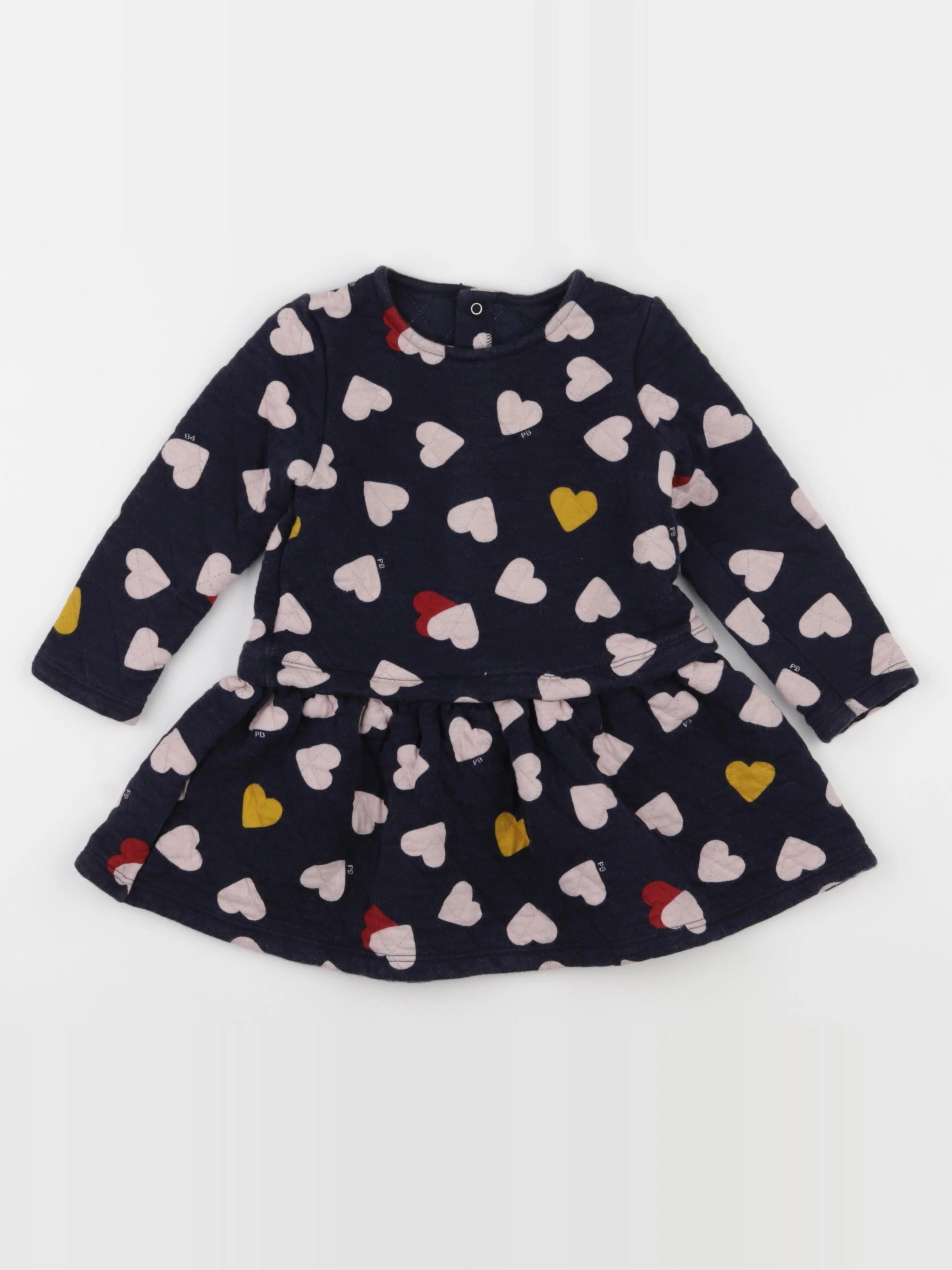 Petit Bateau - robe multicolore - 36 mois