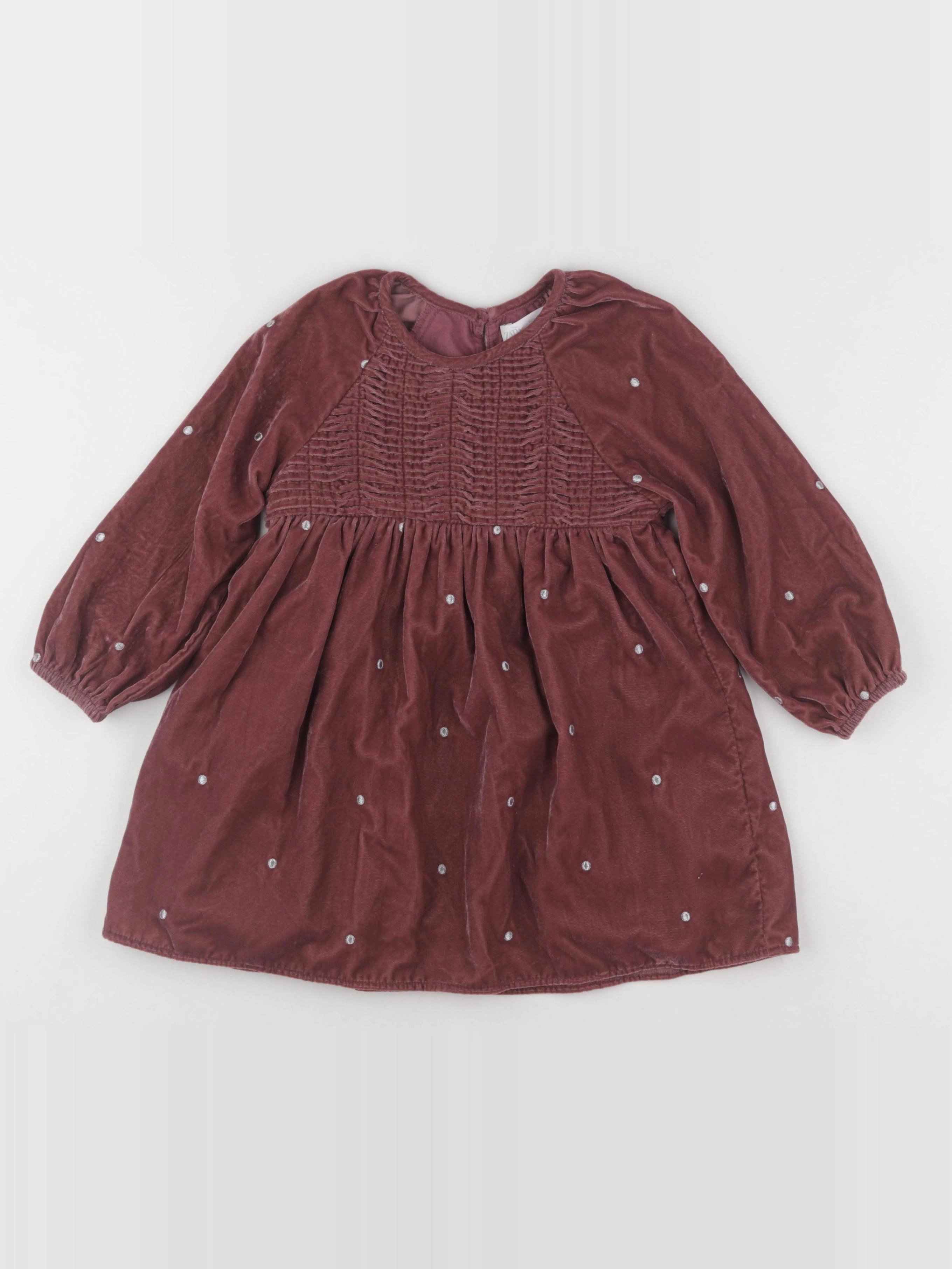 Zara - robe rouge - 2/3 ans