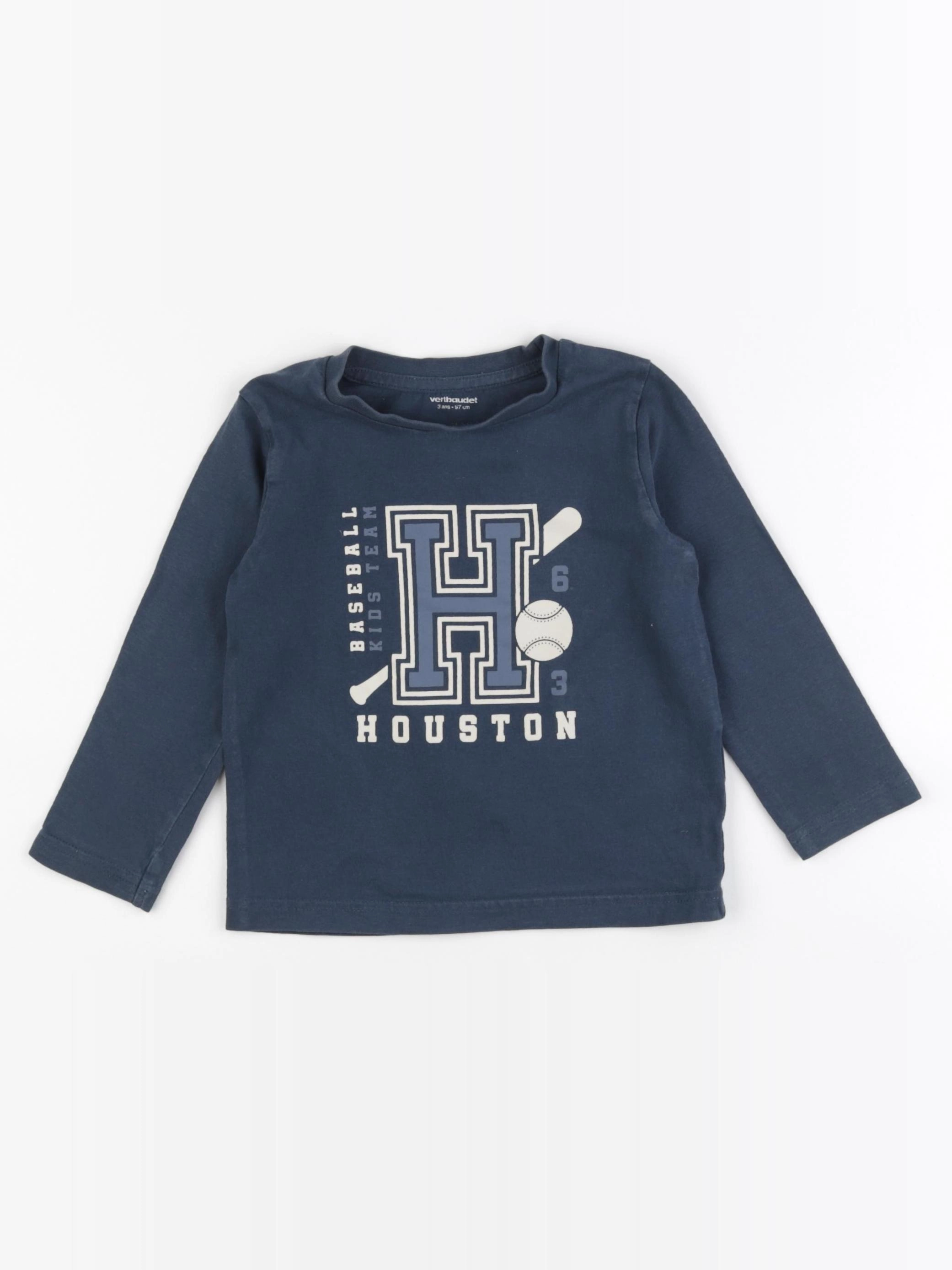 Vertbaudet - tee-shirt bleu - 3 ans
