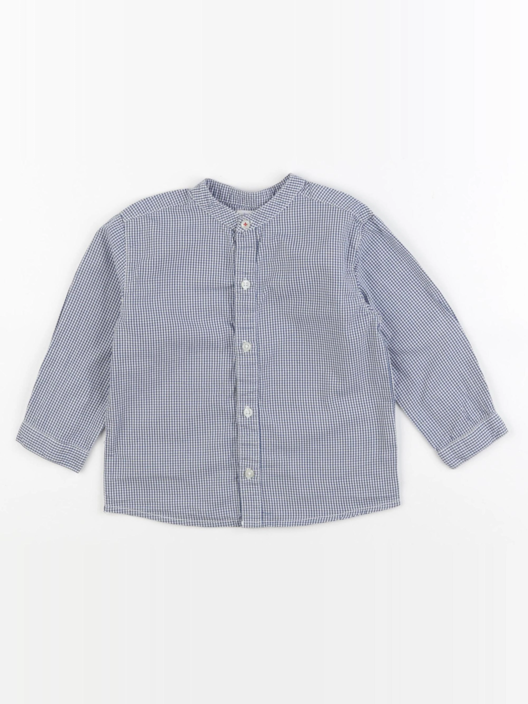 Boutchou - chemise bleu, blanc - 18 mois