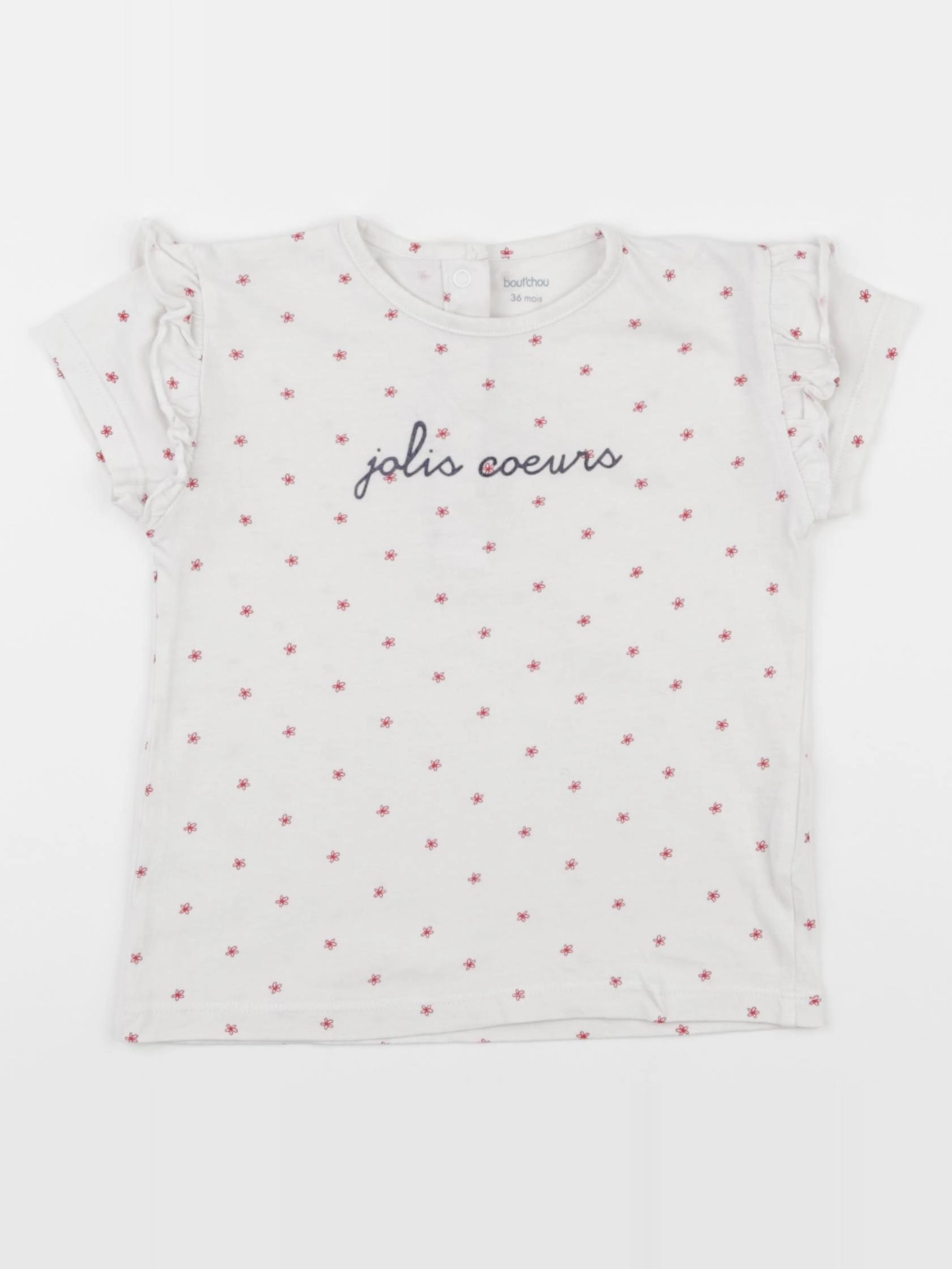 Boutchou - tee-shirt rouge - 36 mois