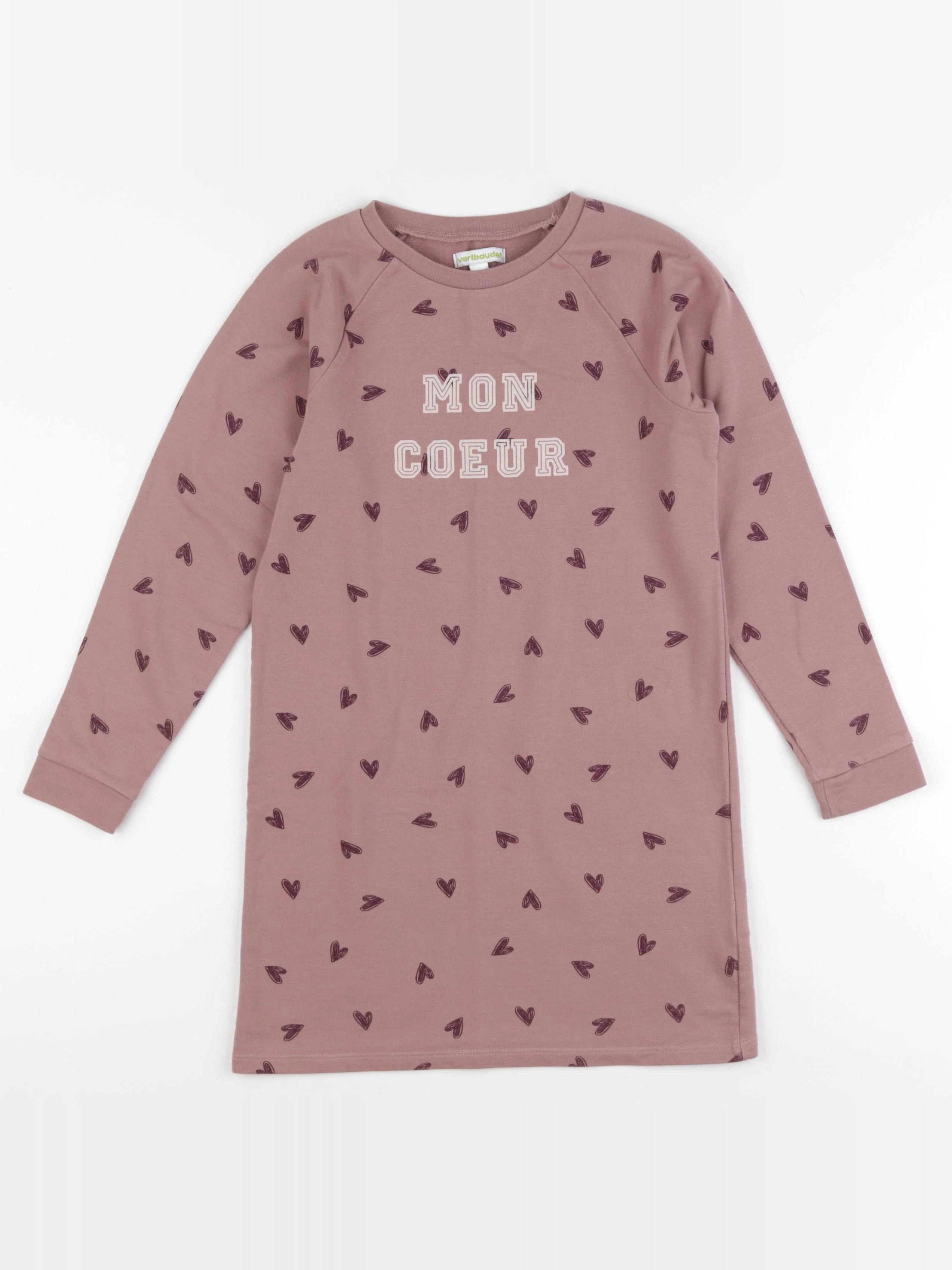Vertbaudet - robe rose - 8 ans