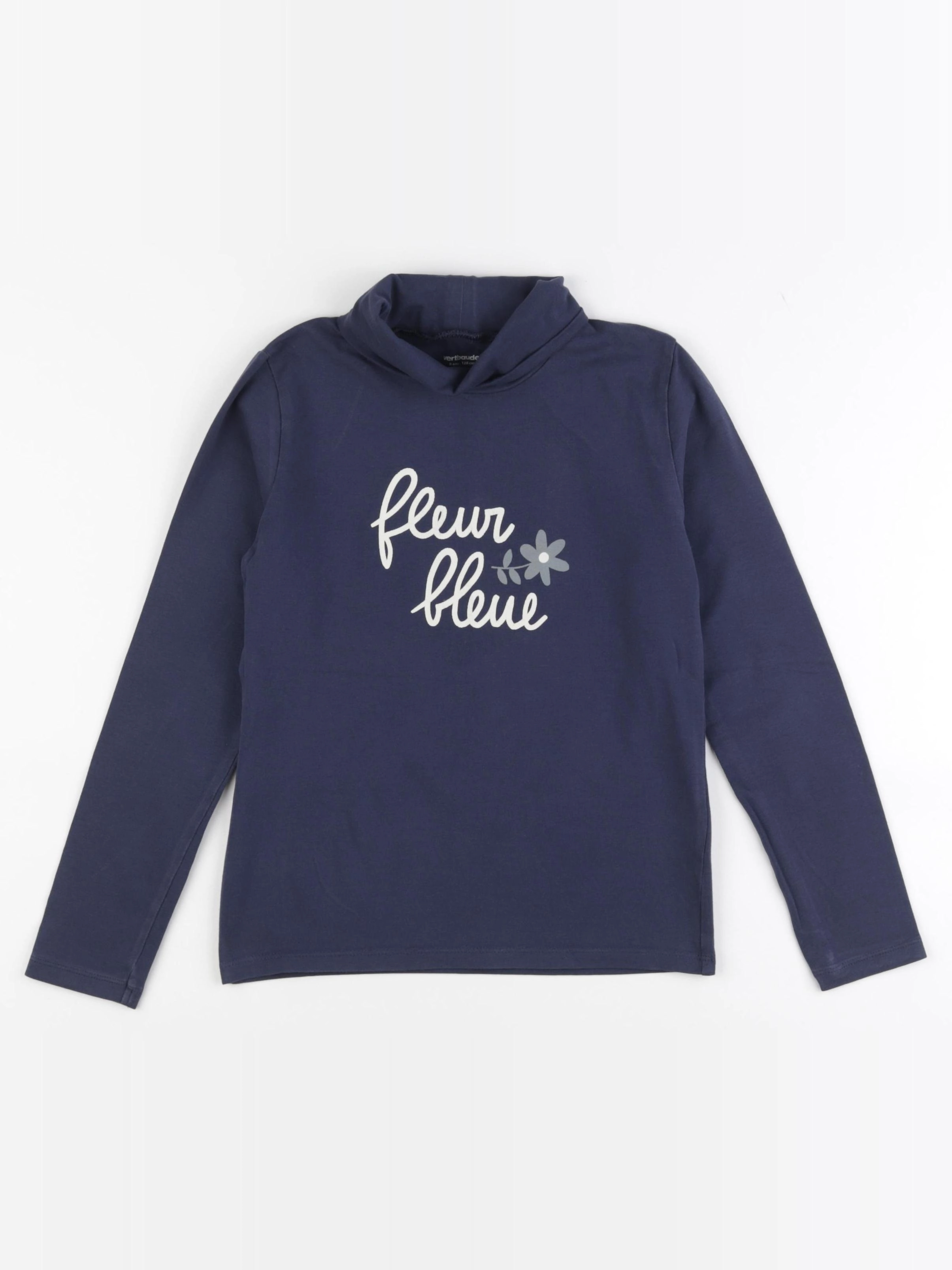 Vertbaudet - sous-pull bleu - 8 ans