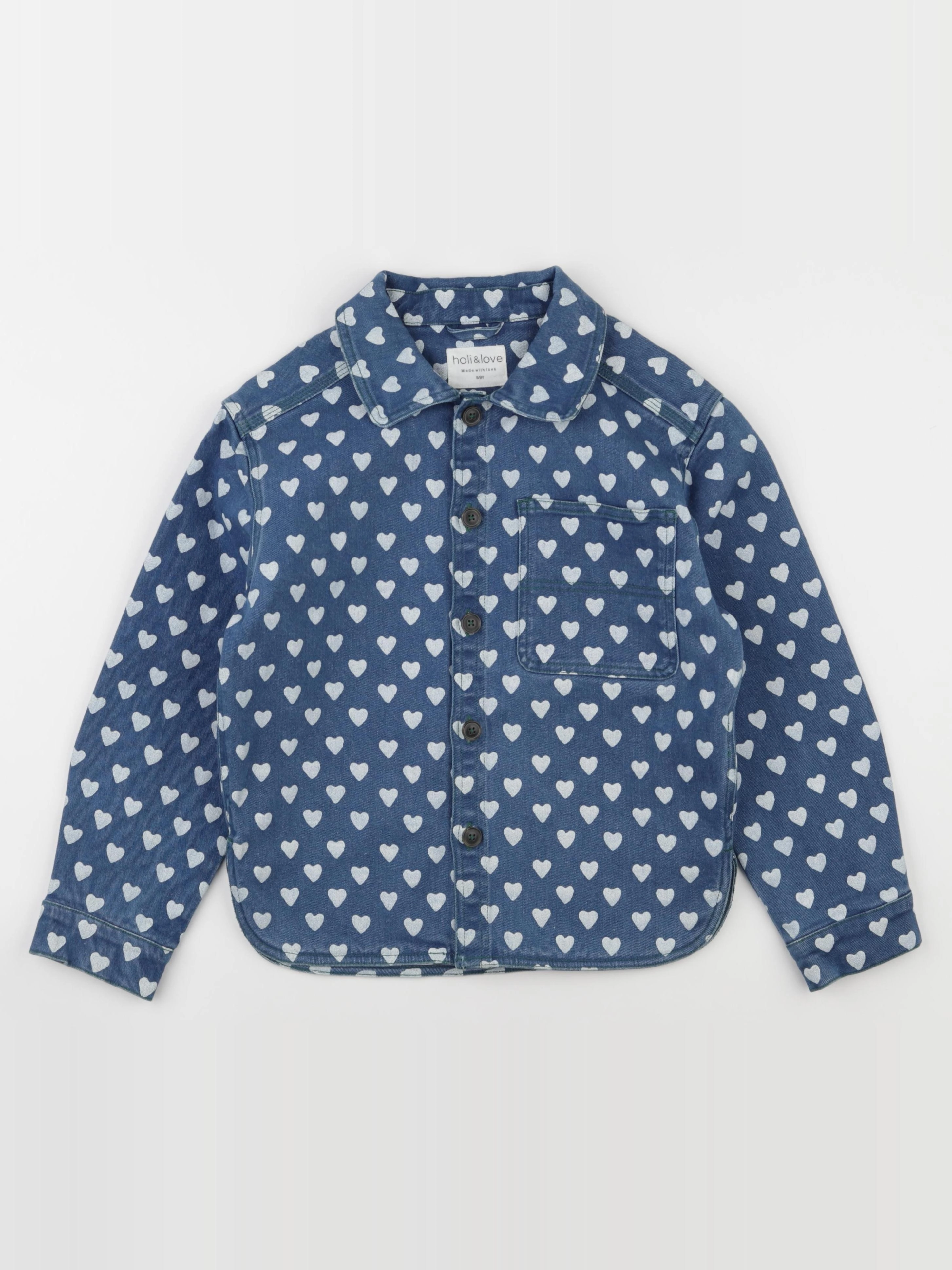 Holi & Love - veste bleu - 8/9 ans