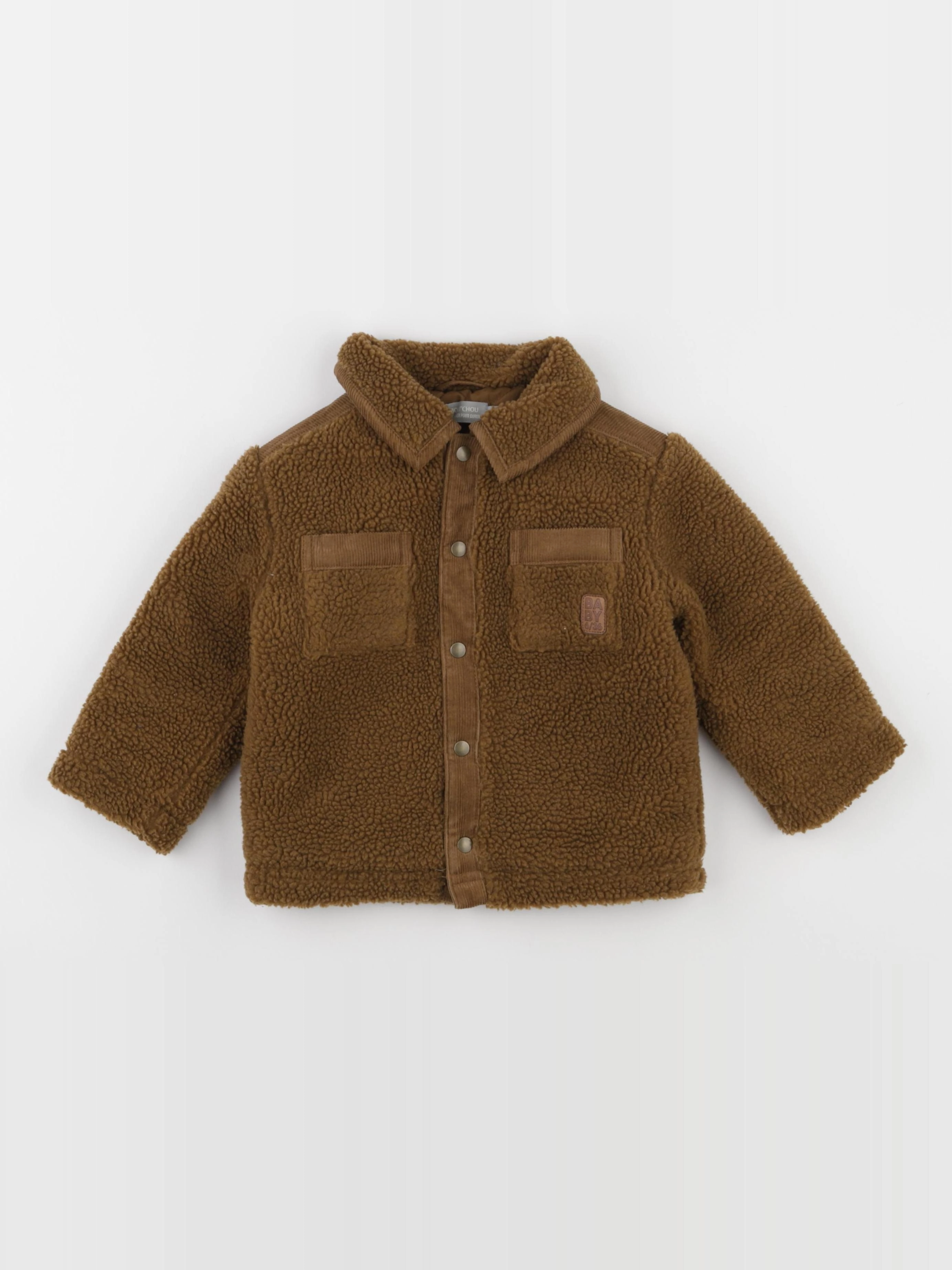 Boutchou - veste doublé marron - 24 mois