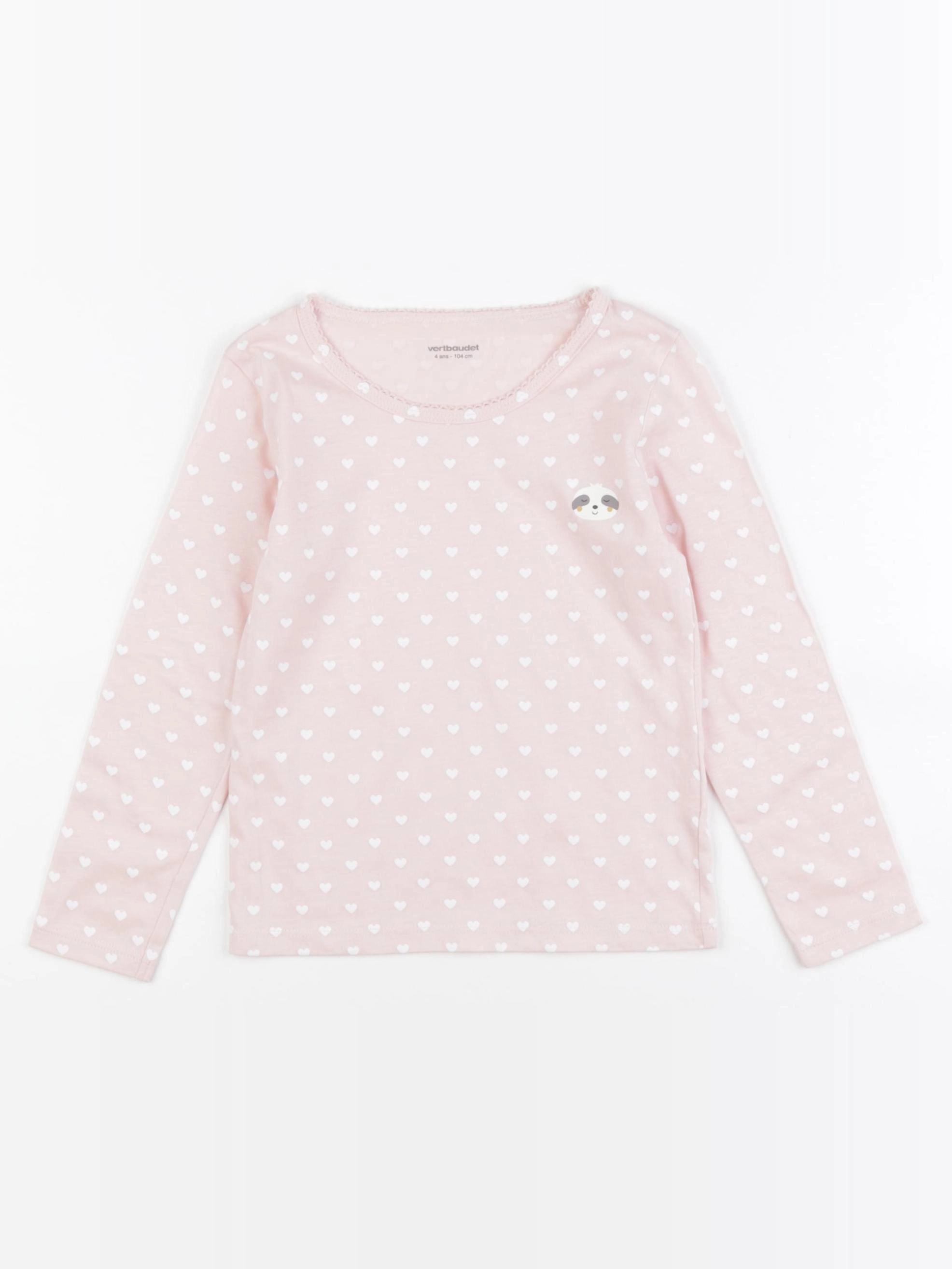 Vertbaudet - maillot de corps rose - 4 ans