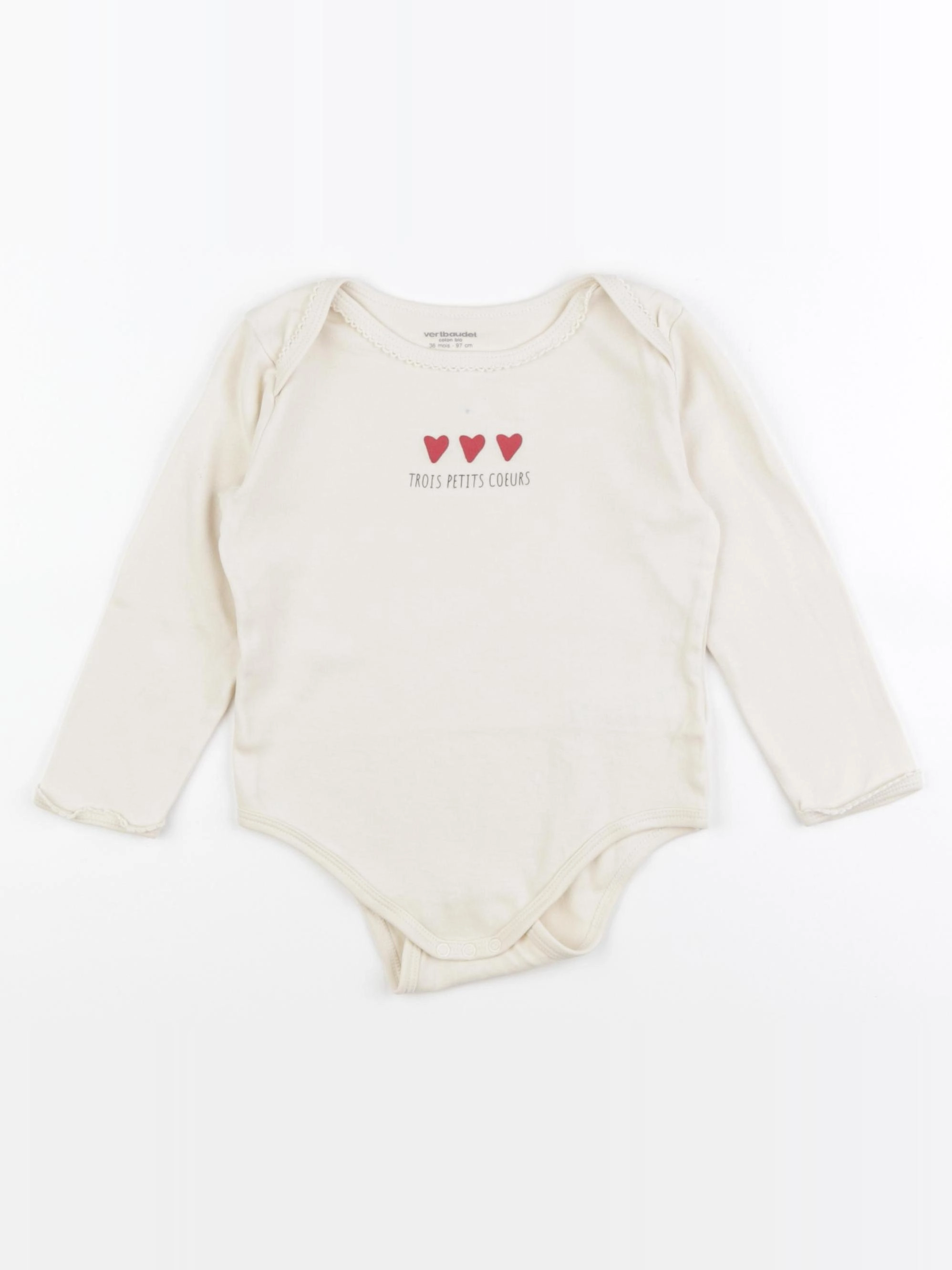 Vertbaudet - body beige - 3 ans