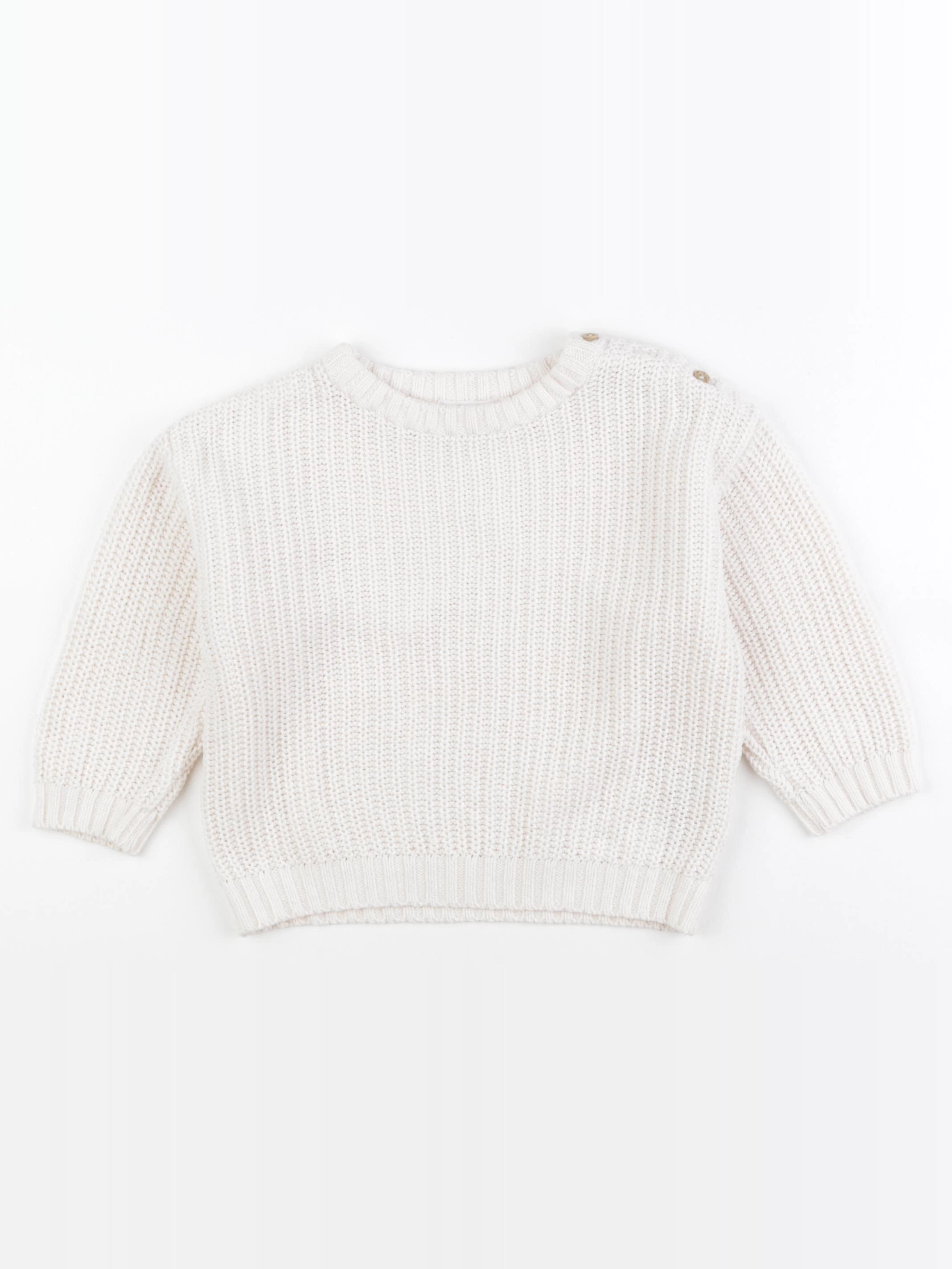 Vertbaudet - pull beige - 2 ans