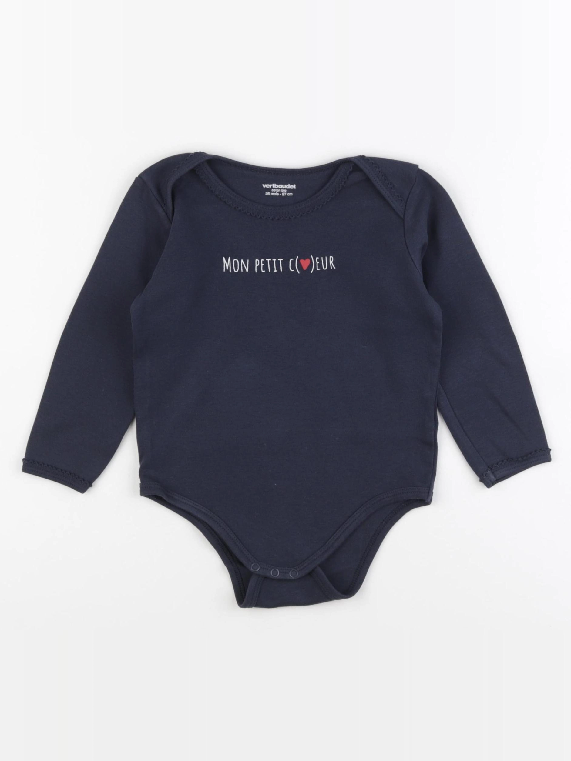 Vertbaudet - body bleu - 3 ans